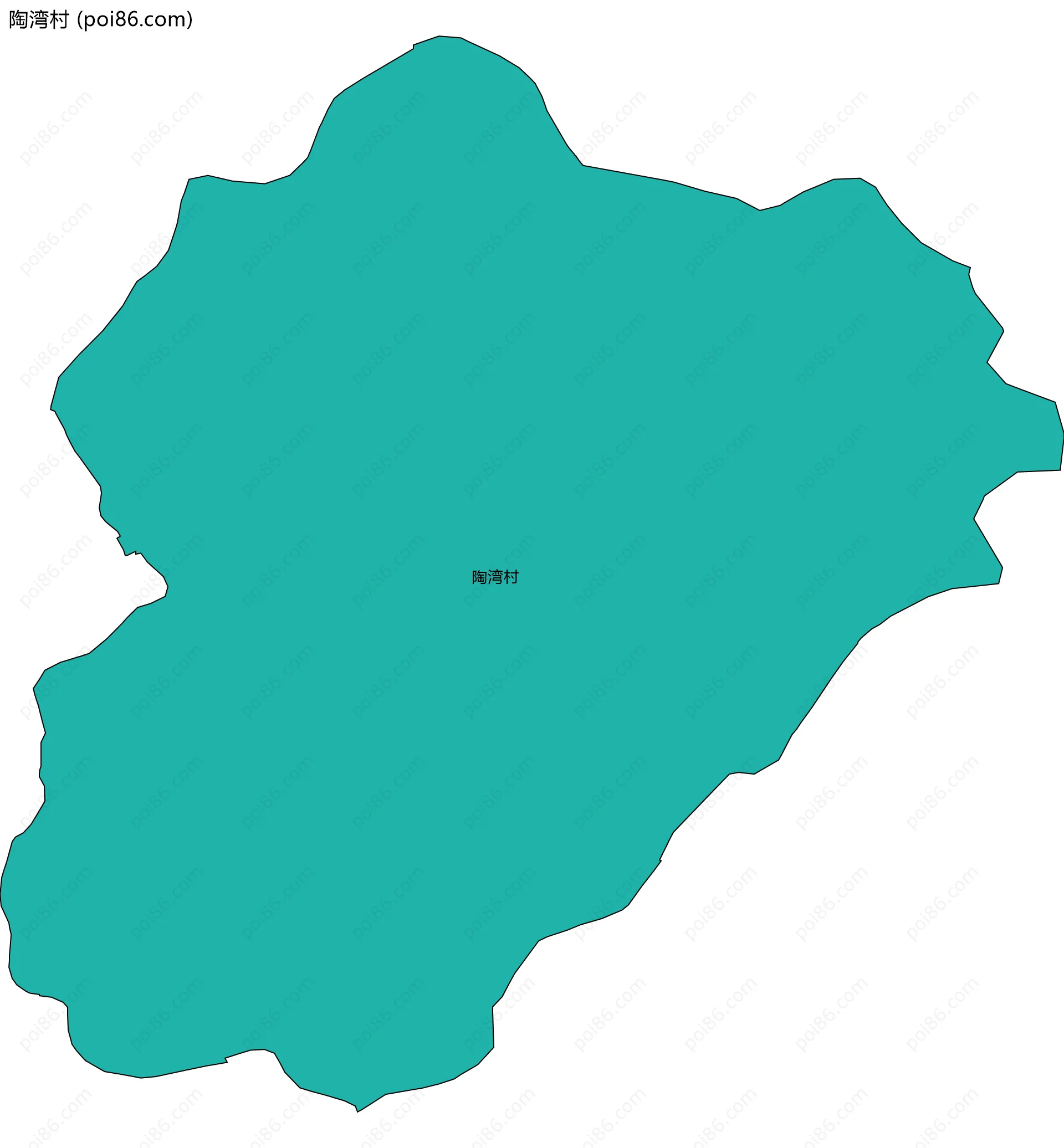 陶湾村边界地图