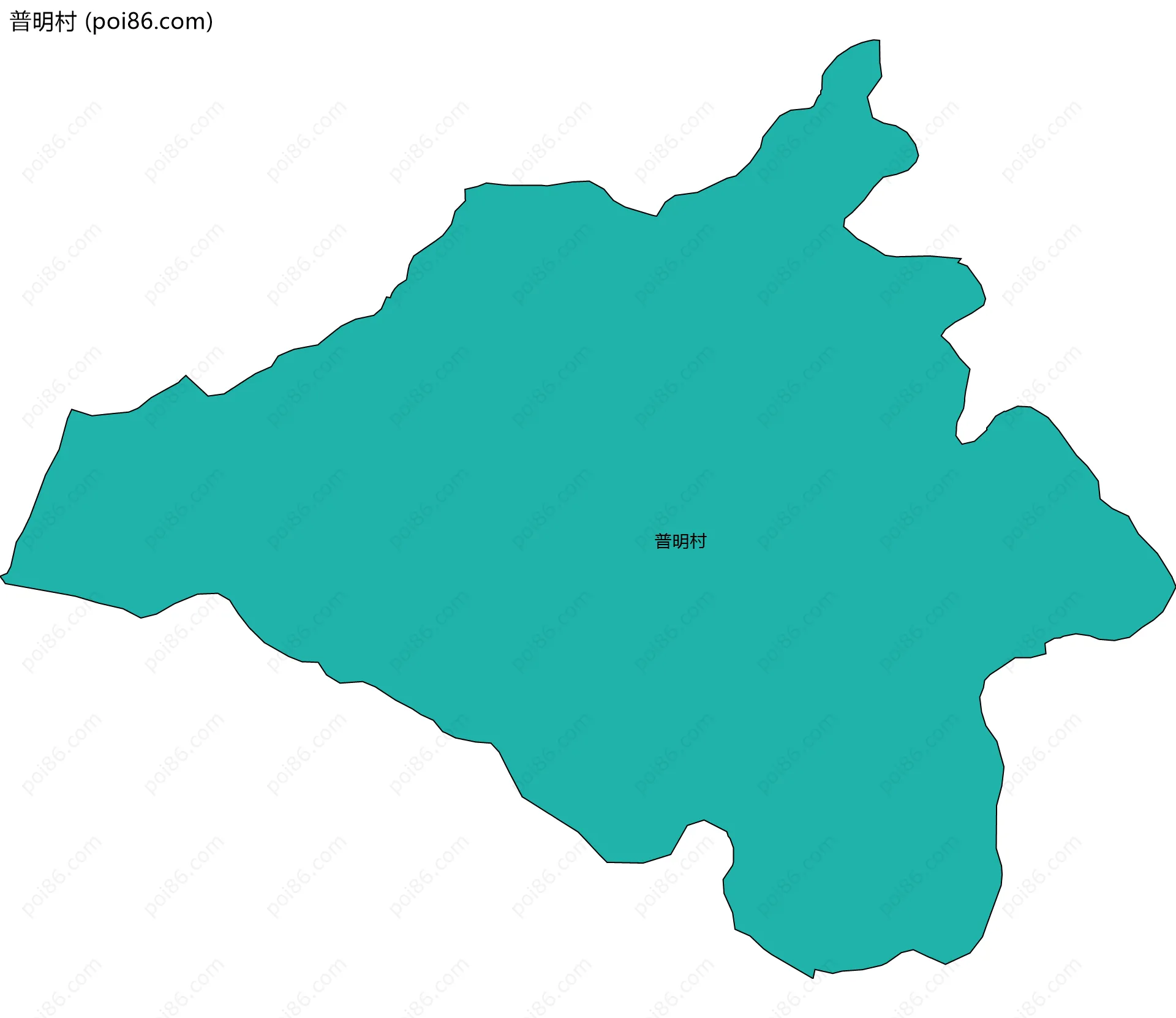 普明村边界地图