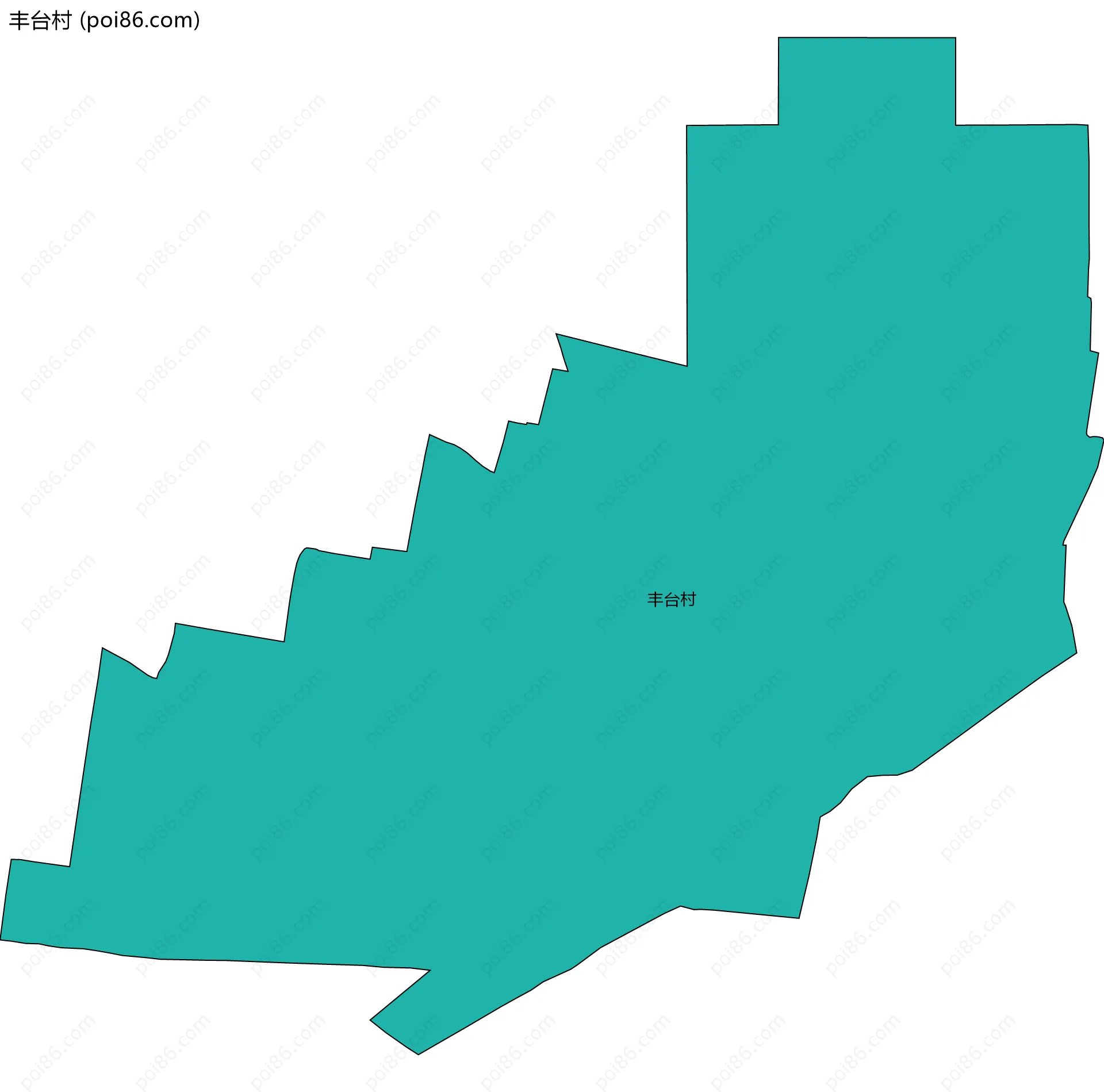 丰台村边界地图