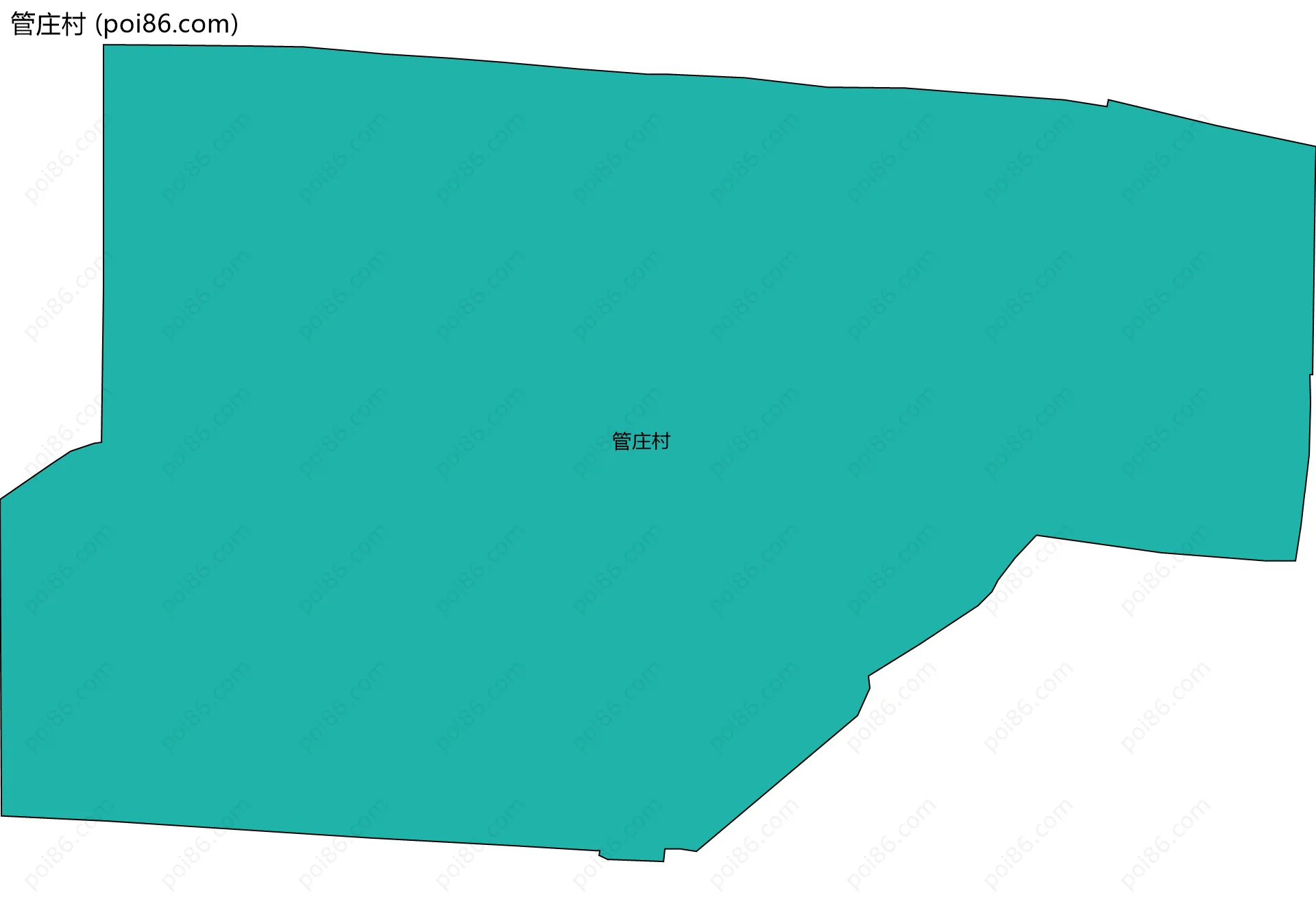 管庄村边界地图