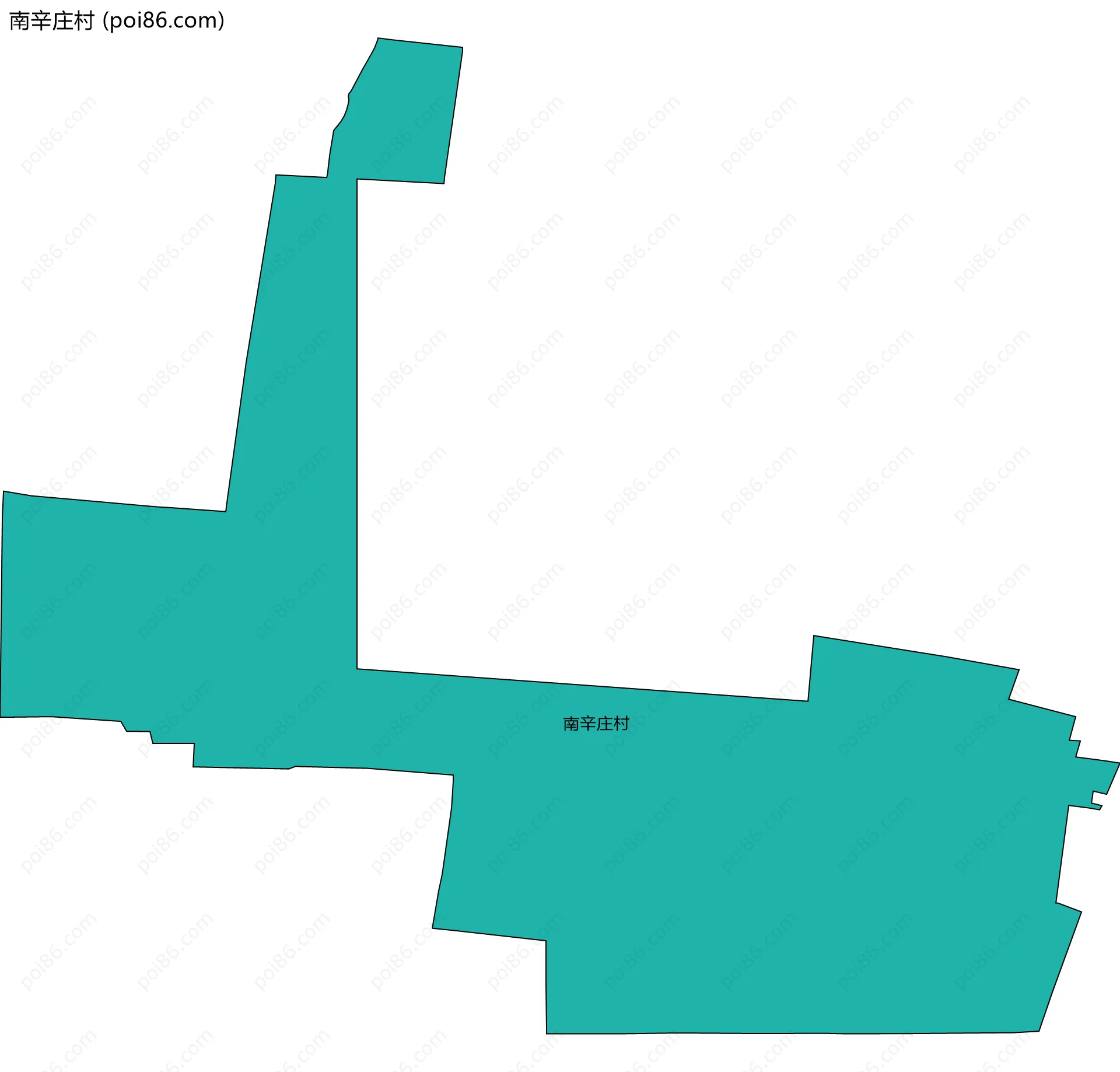 南辛庄村边界地图