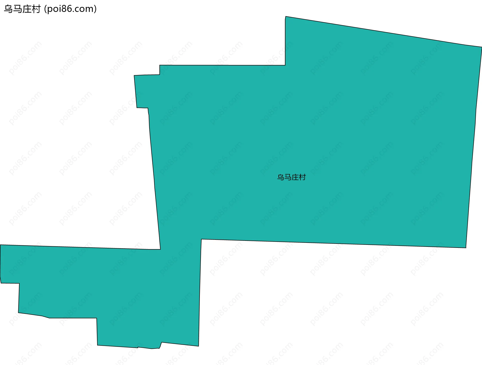 乌马庄村边界地图