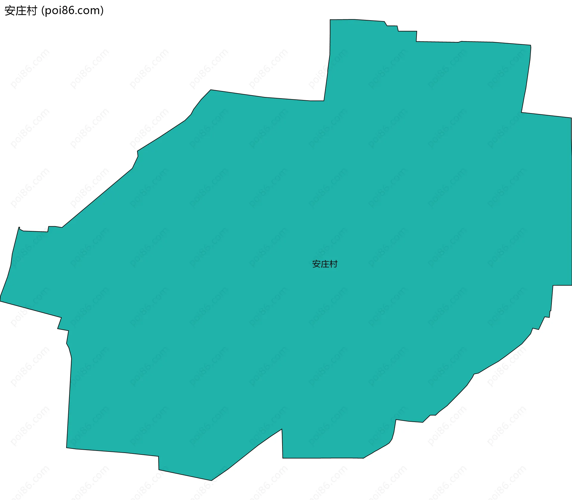 安庄村边界地图