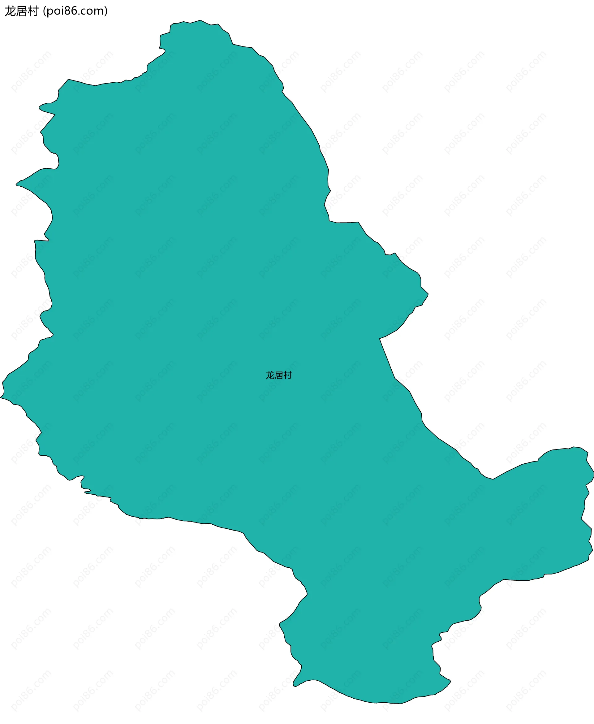 龙居村边界地图