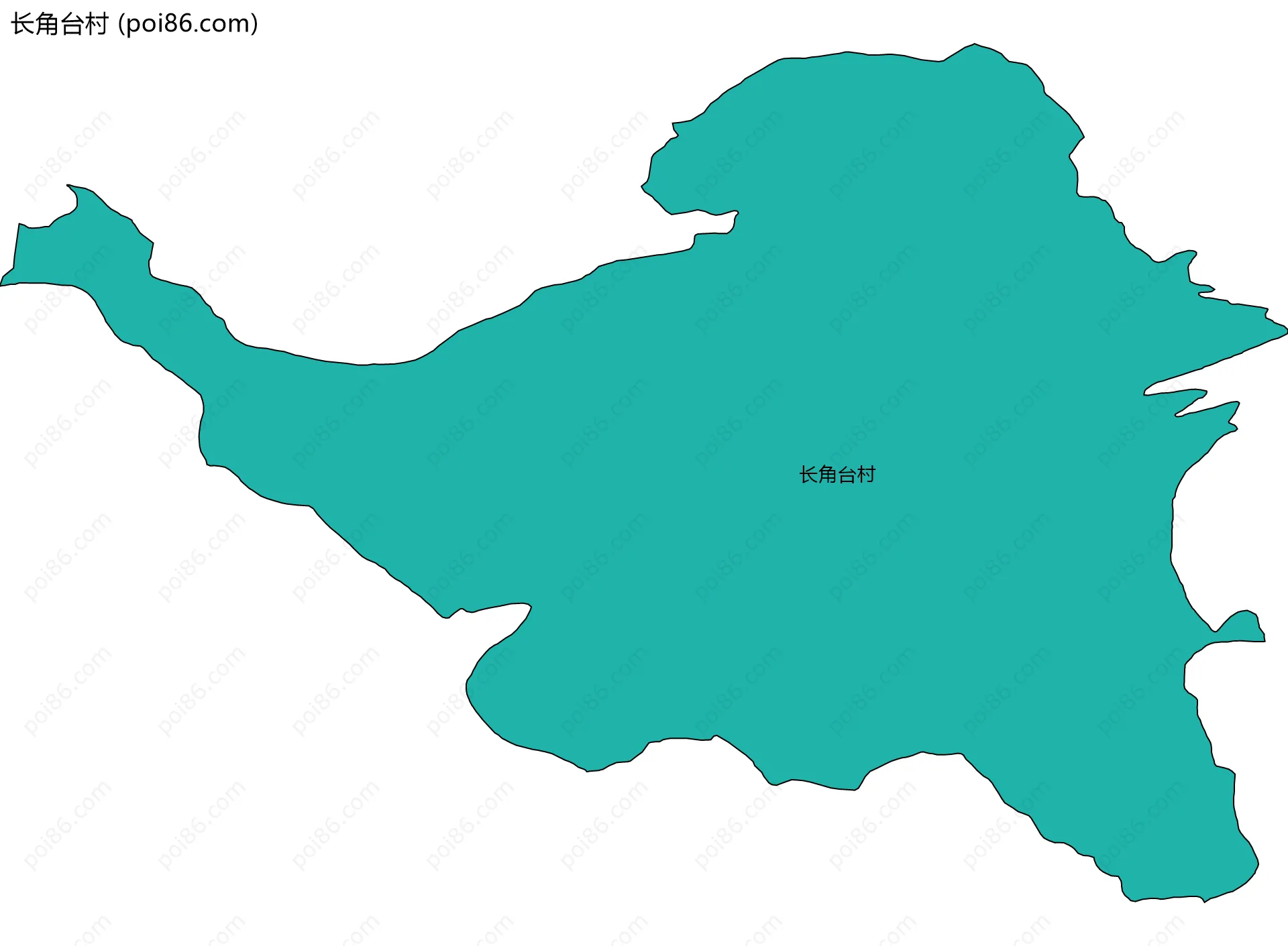 长角台村边界地图