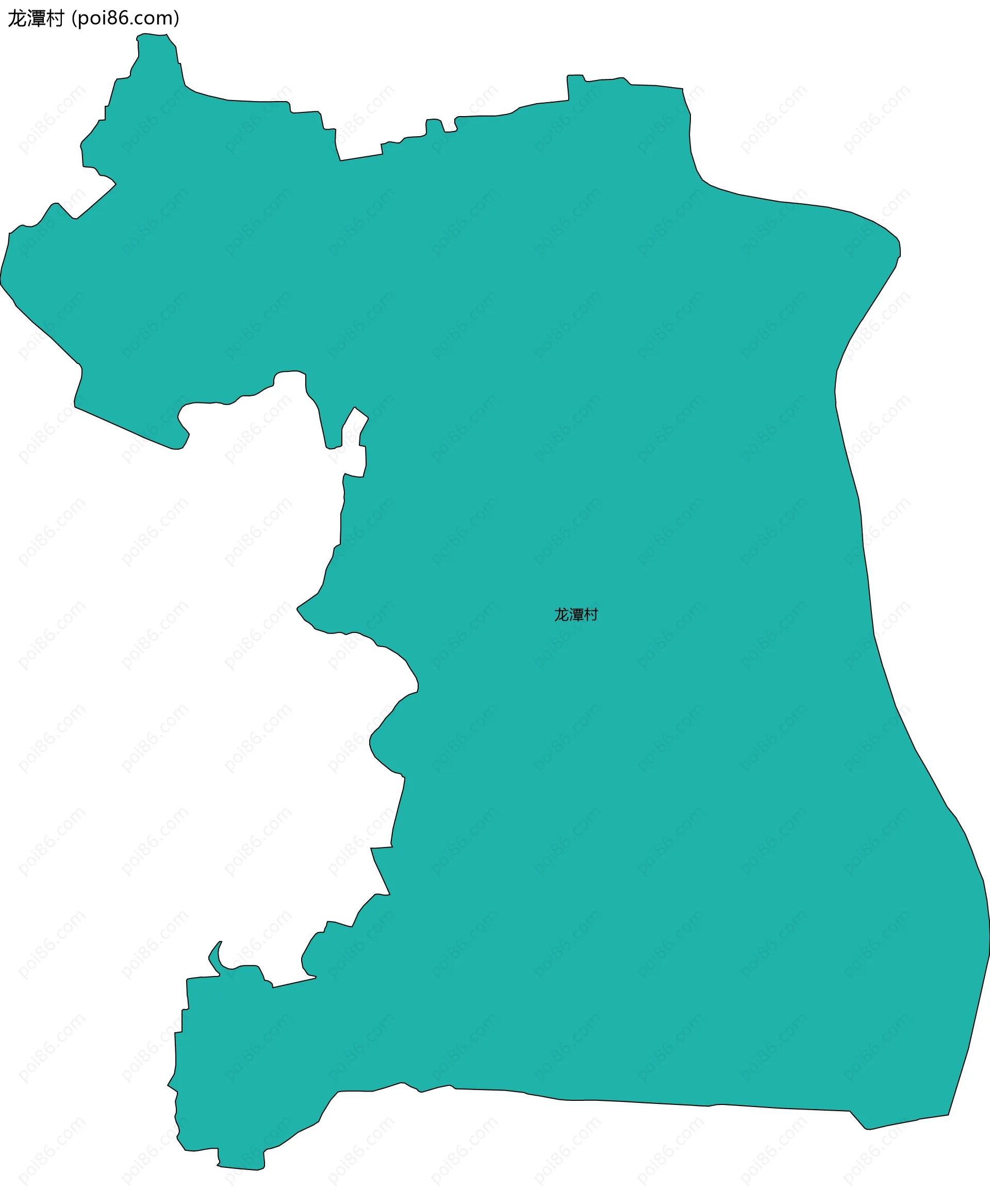 龙潭村边界地图