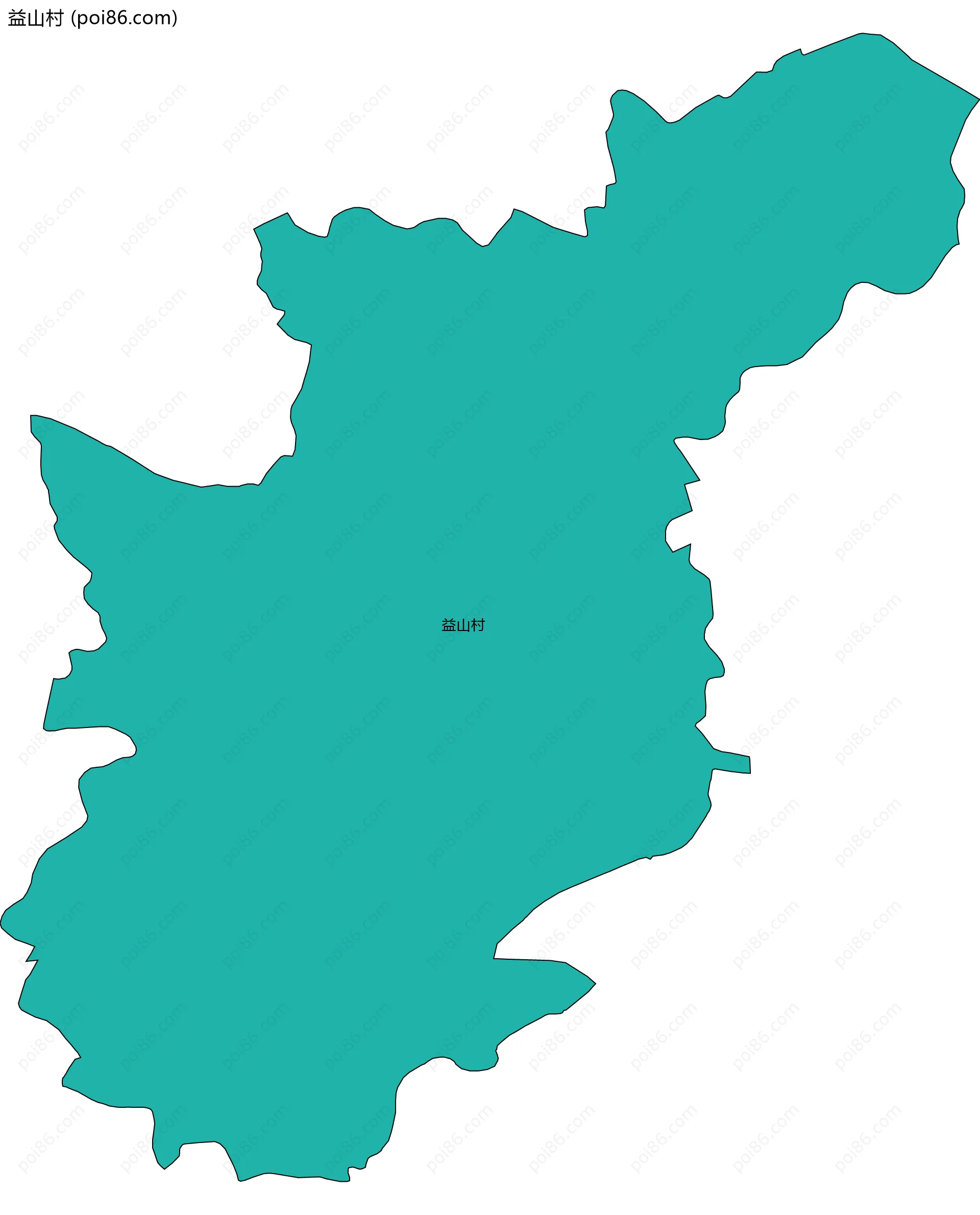 益山村边界地图