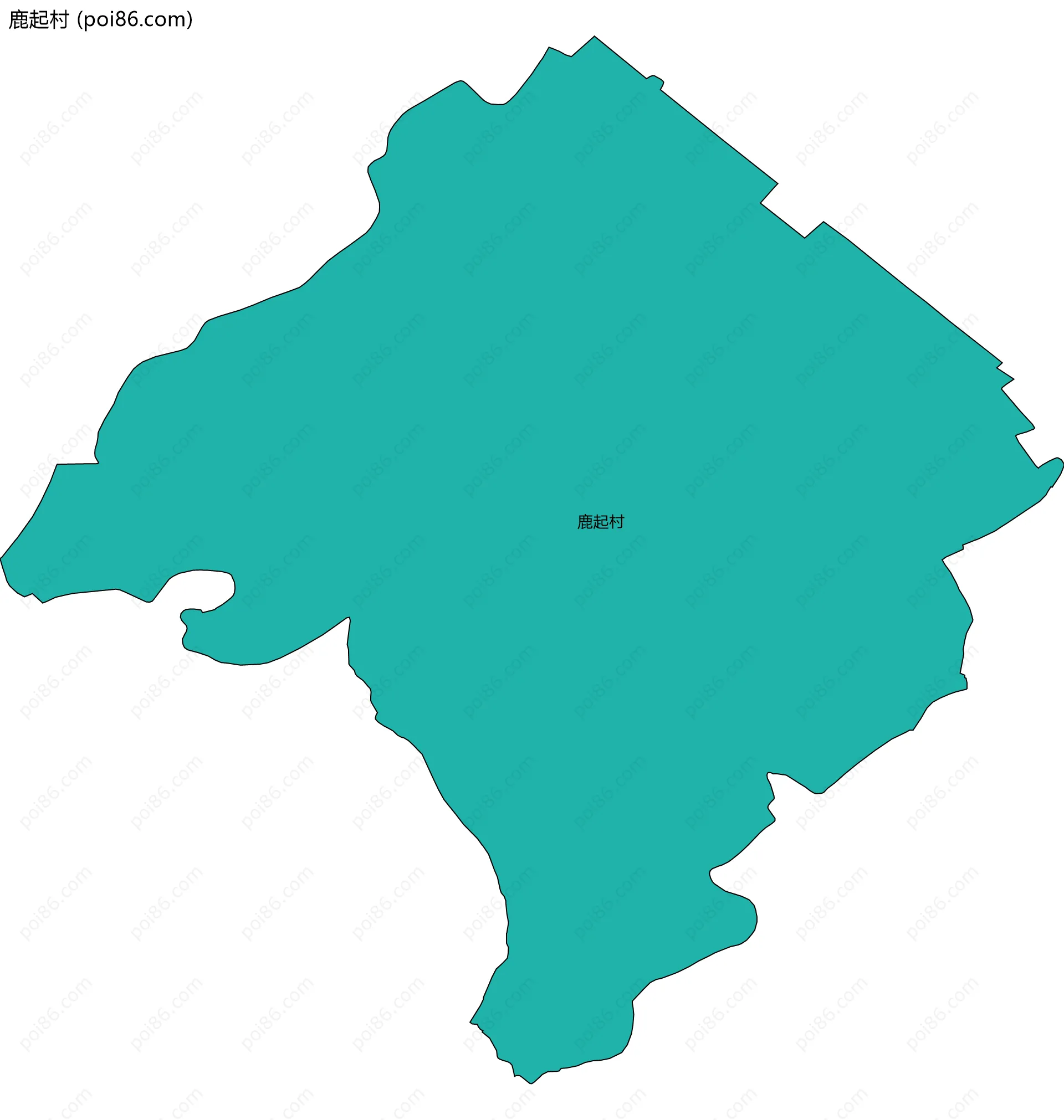 鹿起村边界地图