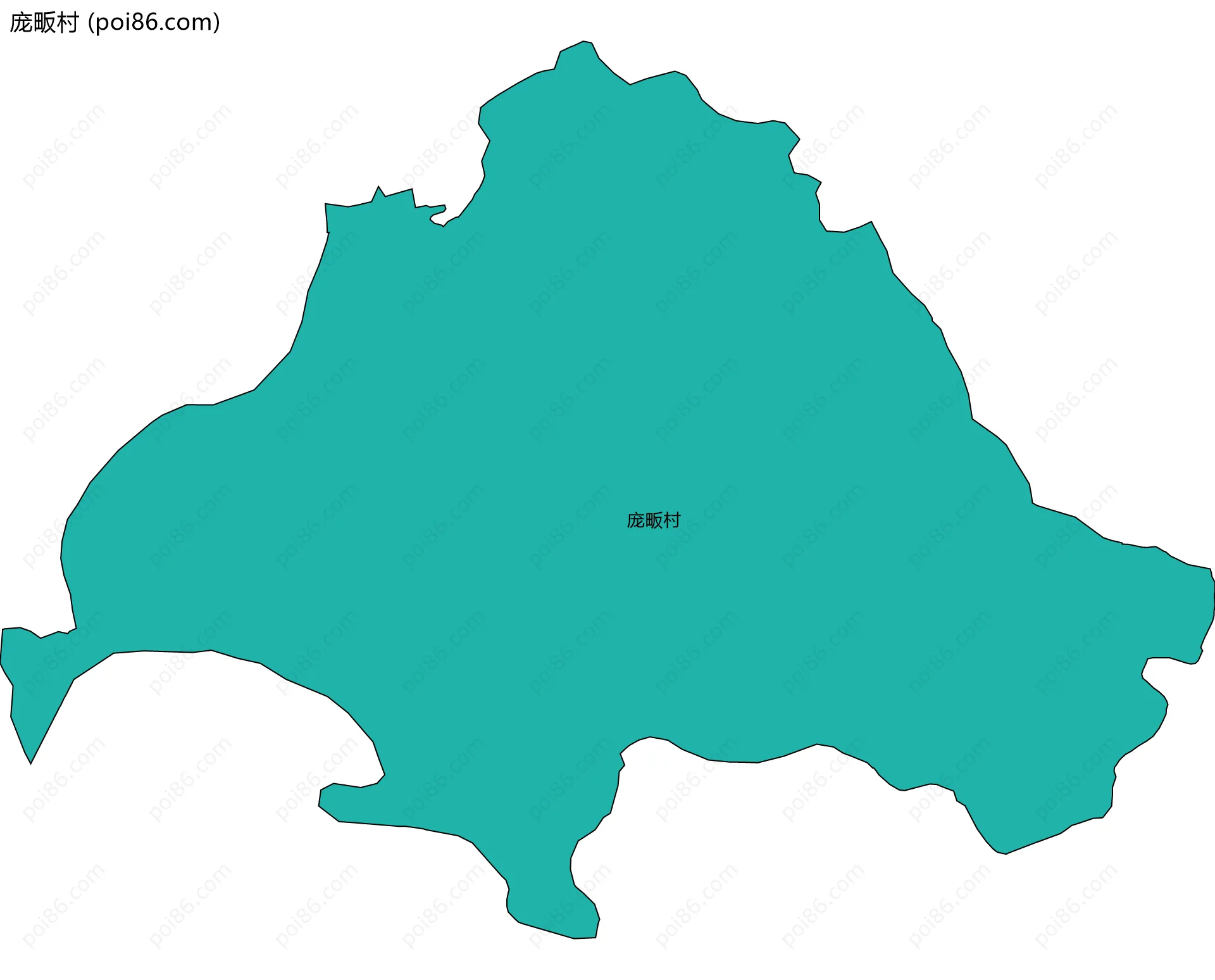 庞畈村边界地图