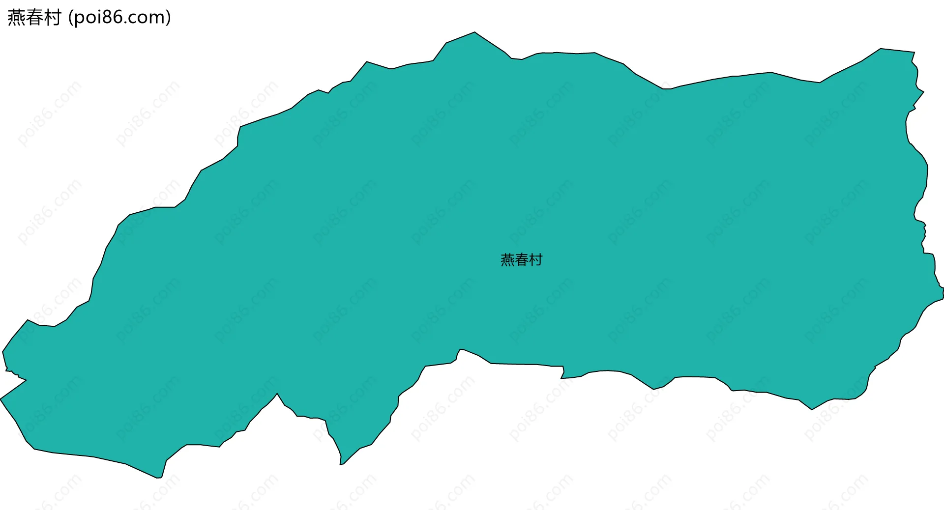 燕春村边界地图