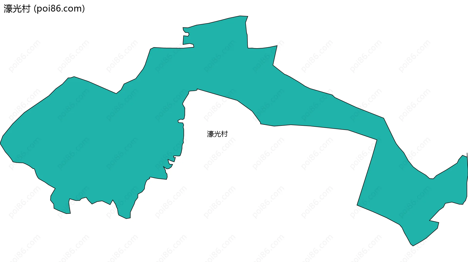 濠光村边界地图