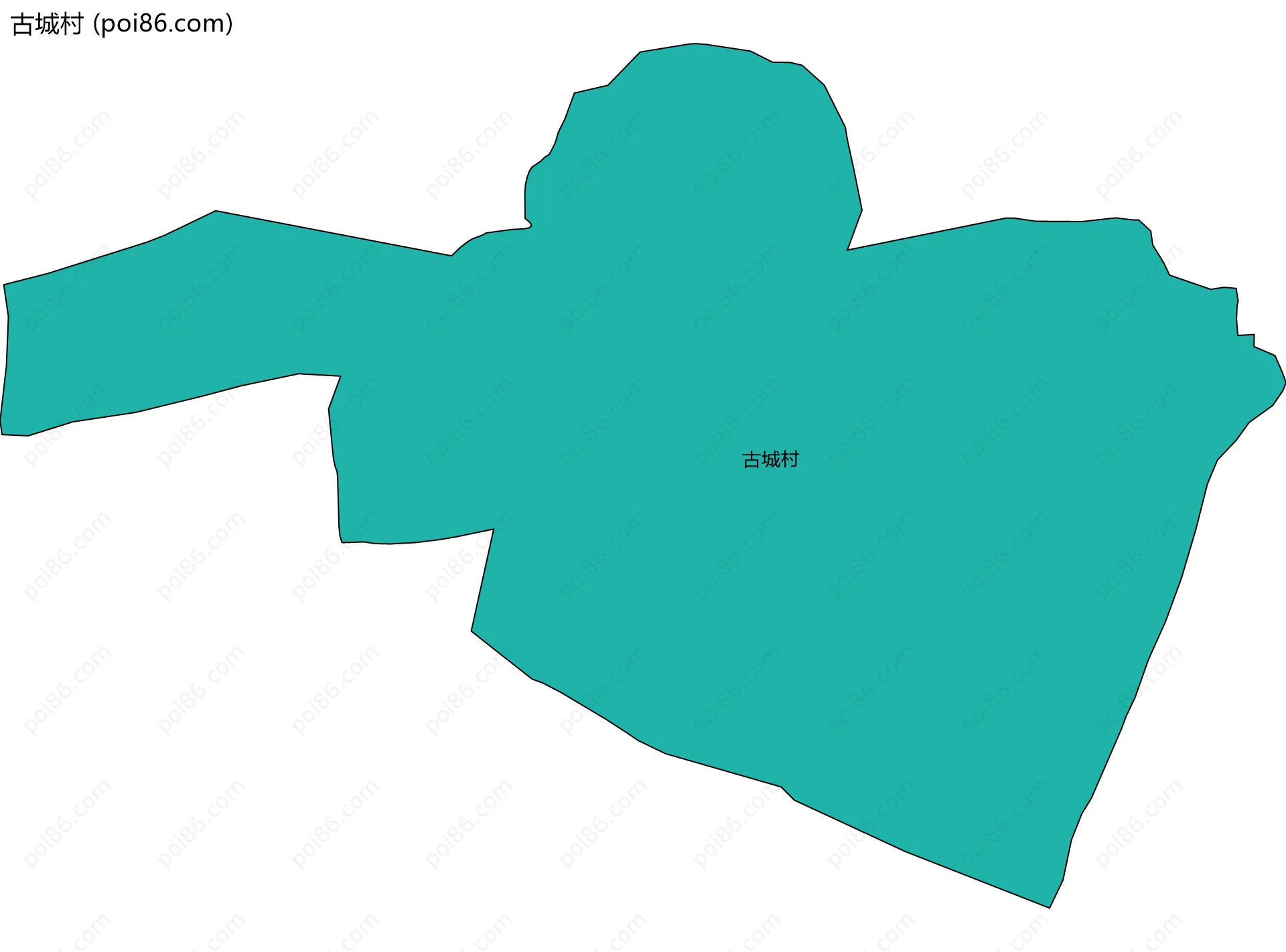 古城村边界地图