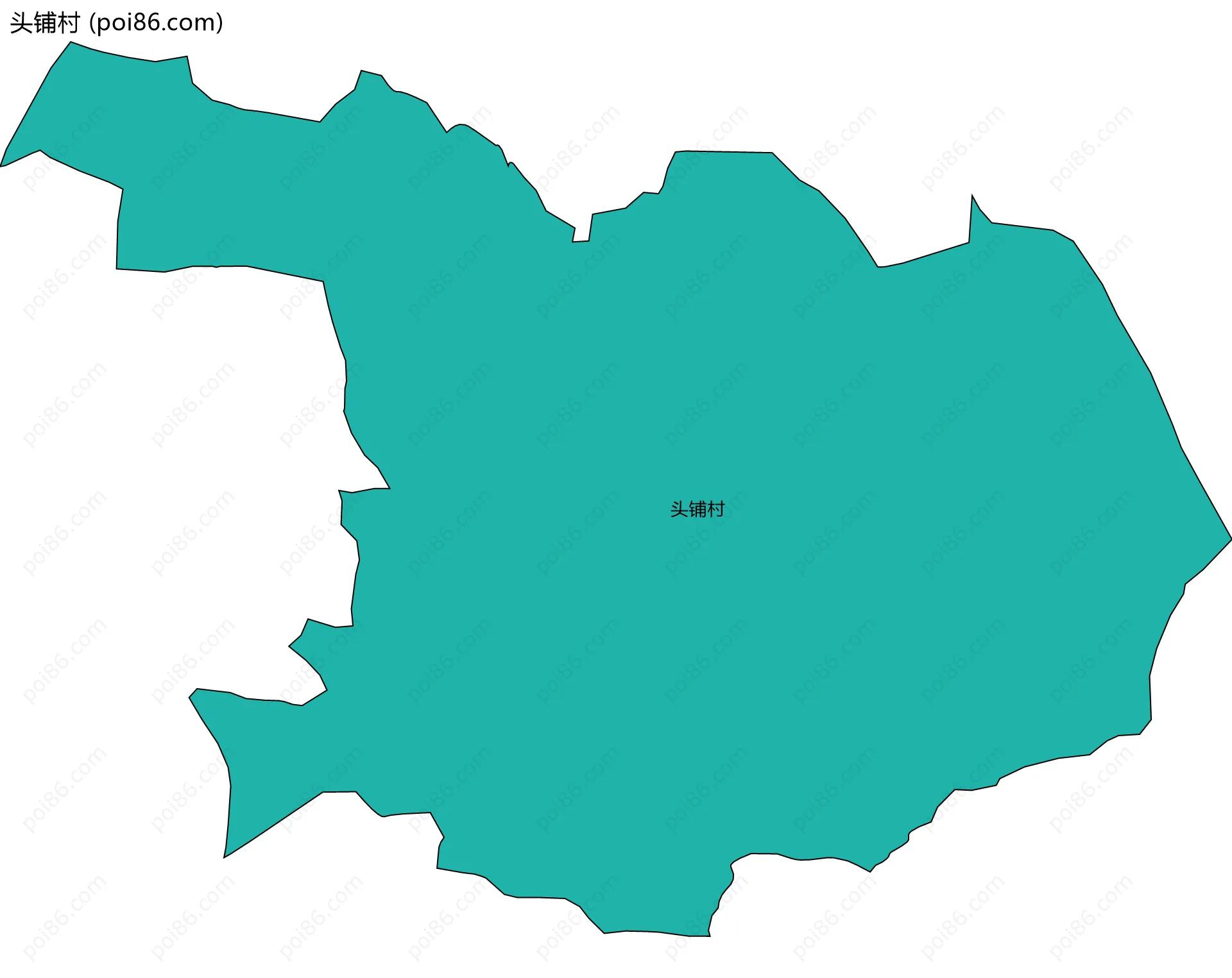头铺村边界地图