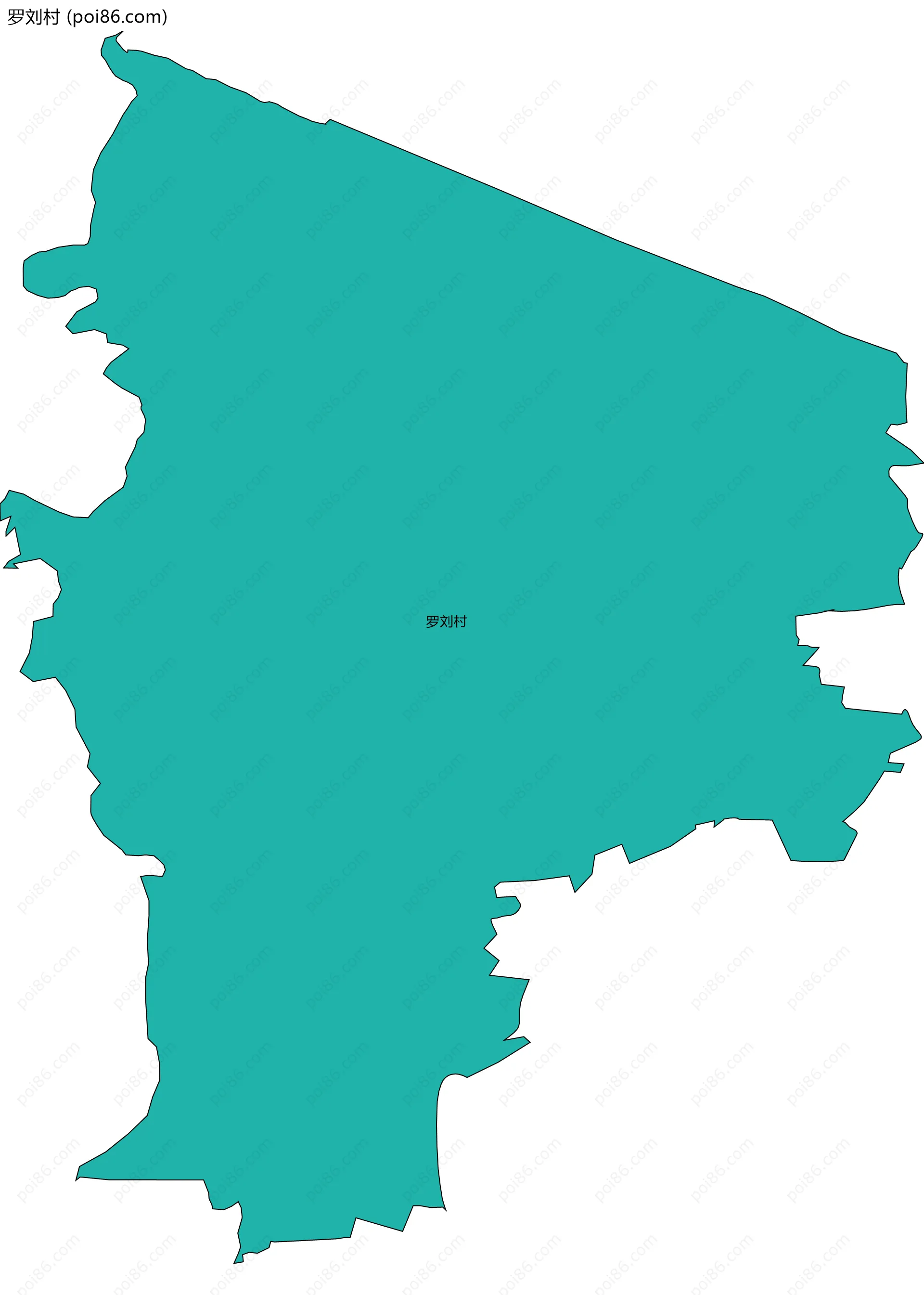 罗刘村边界地图