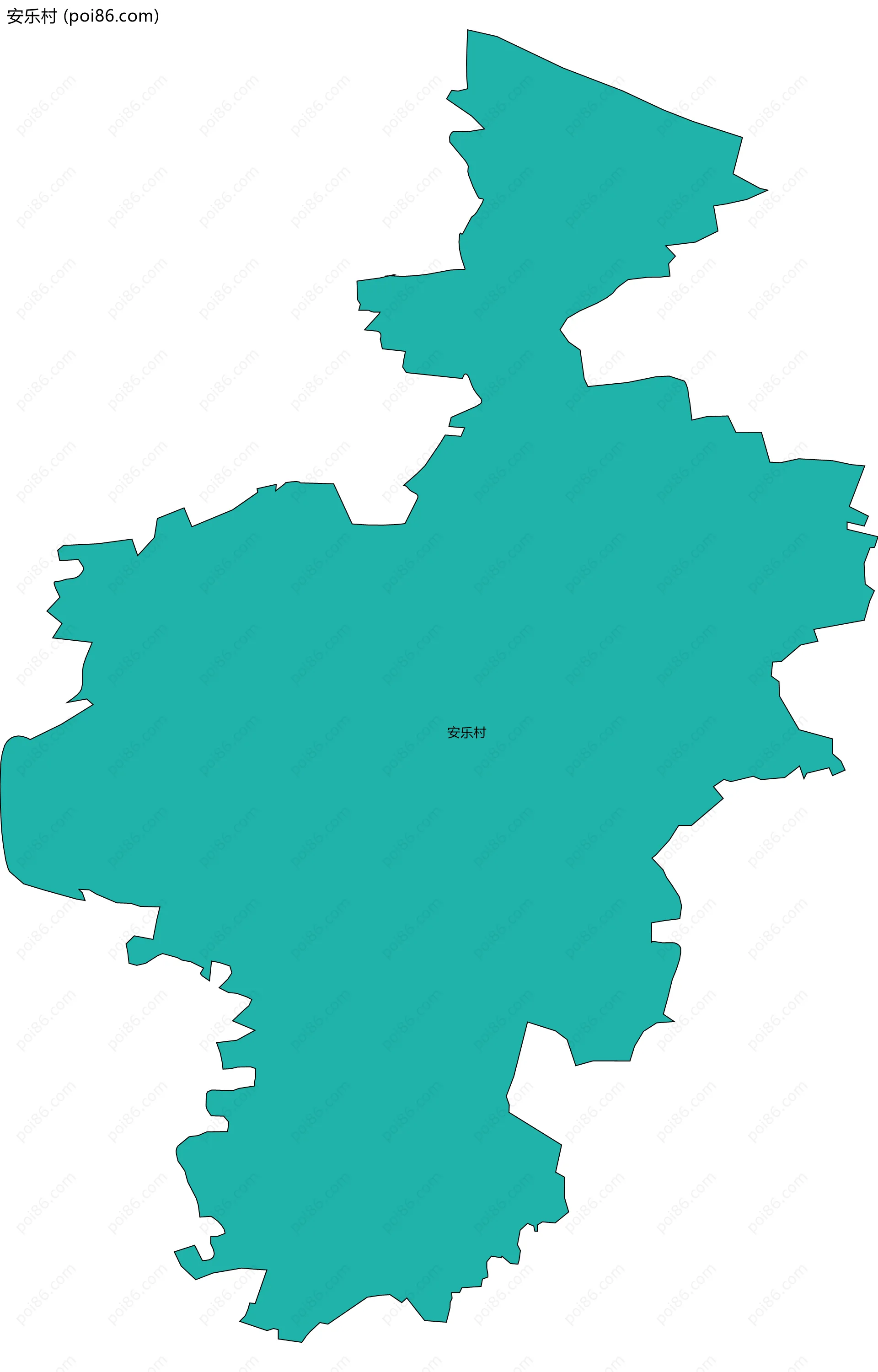 安乐村边界地图