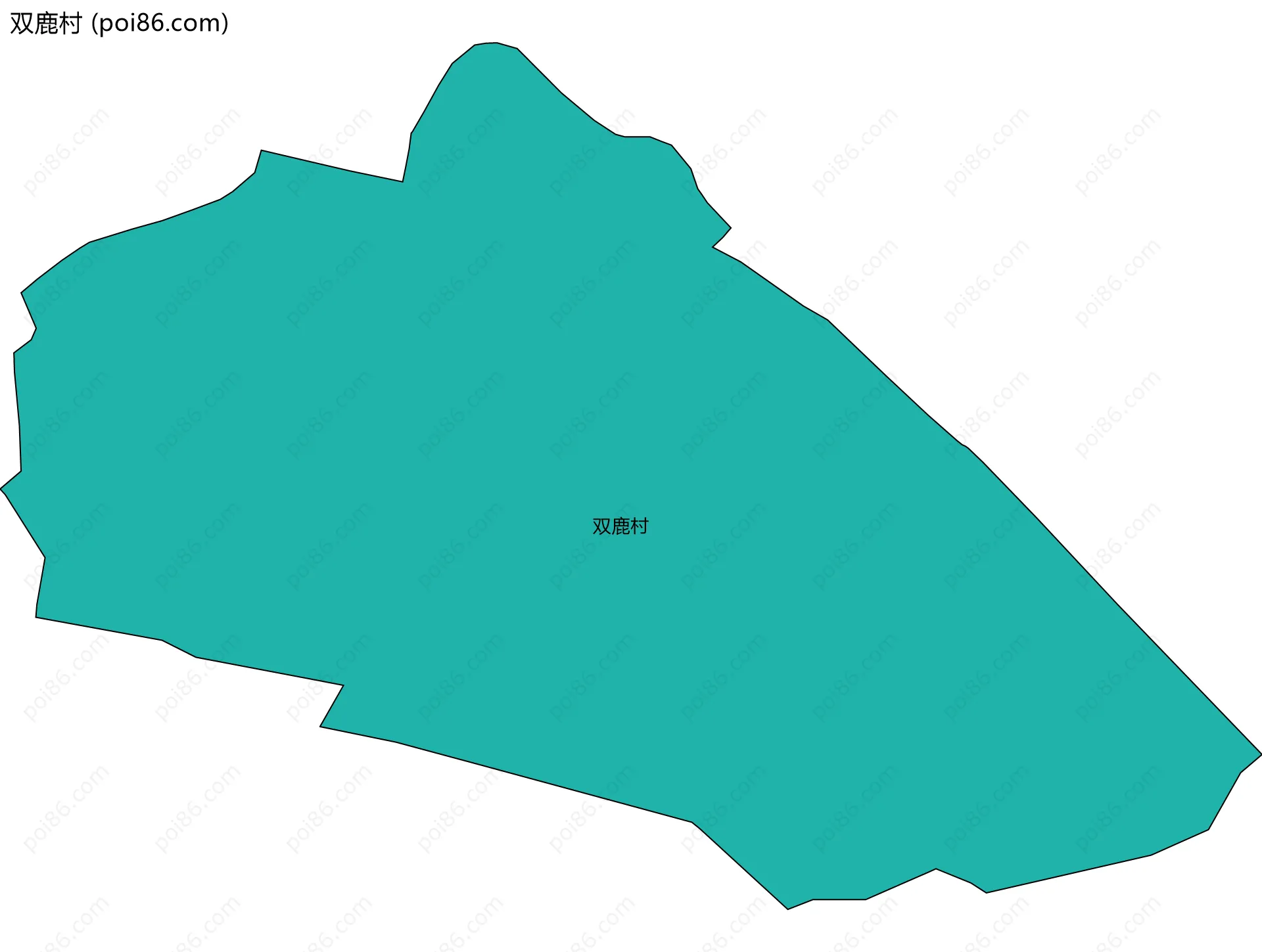 双鹿村边界地图