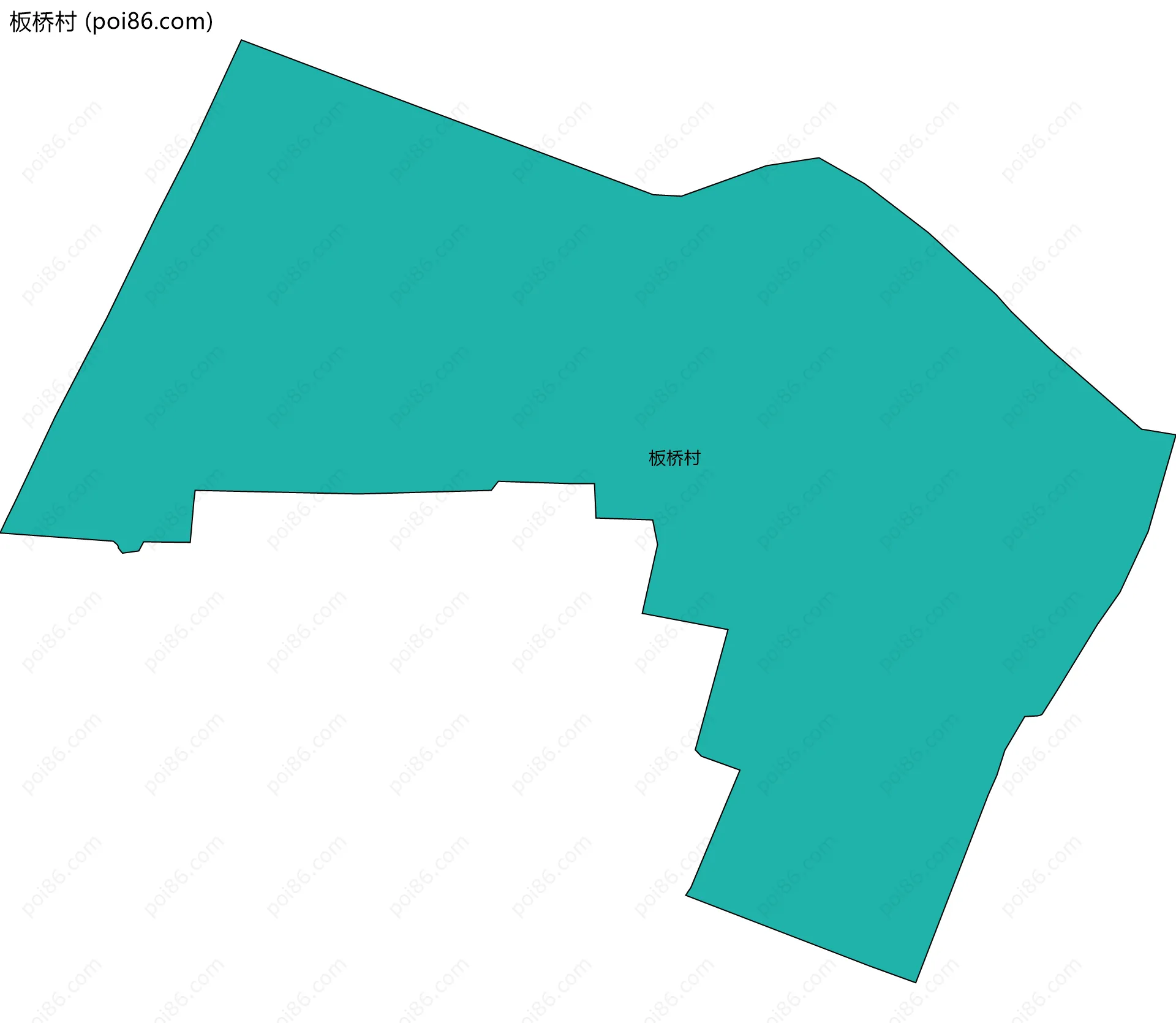 板桥村边界地图