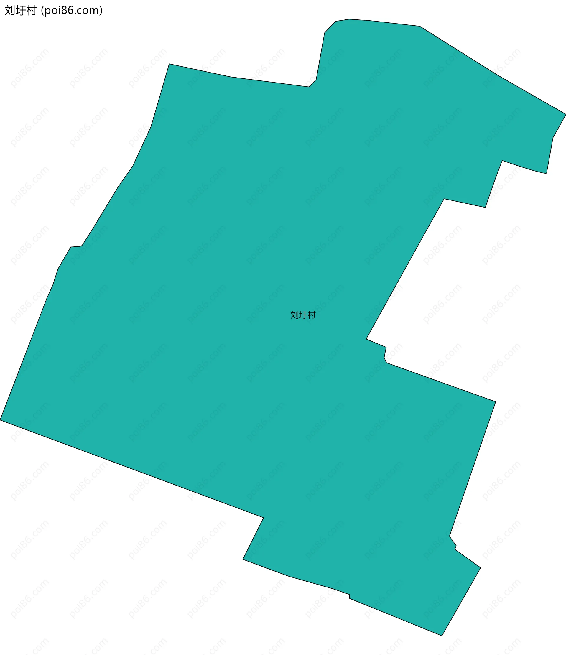 刘圩村边界地图