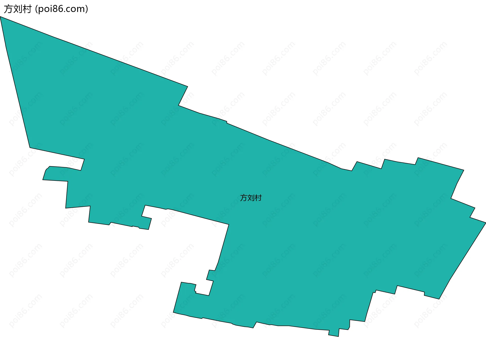方刘村边界地图