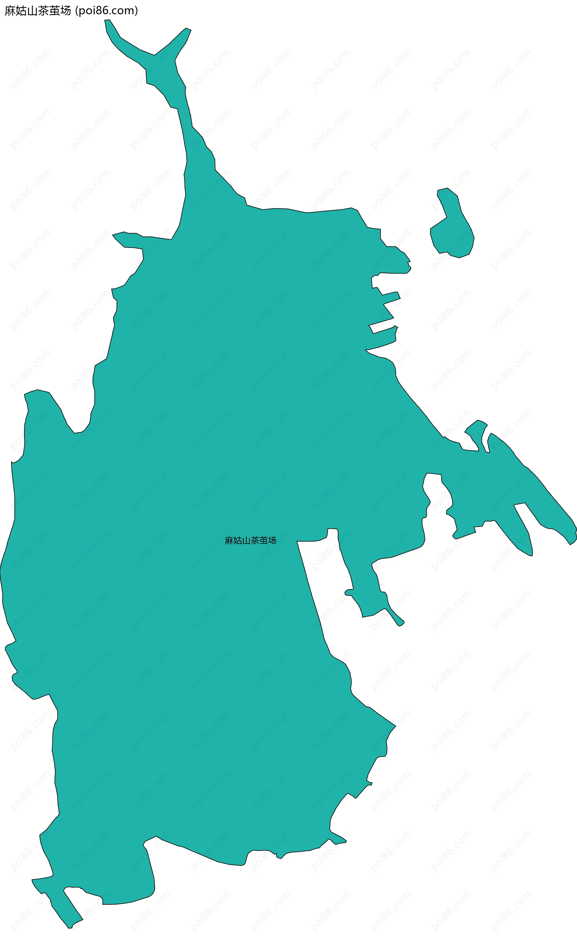 麻姑山茶茧场边界地图