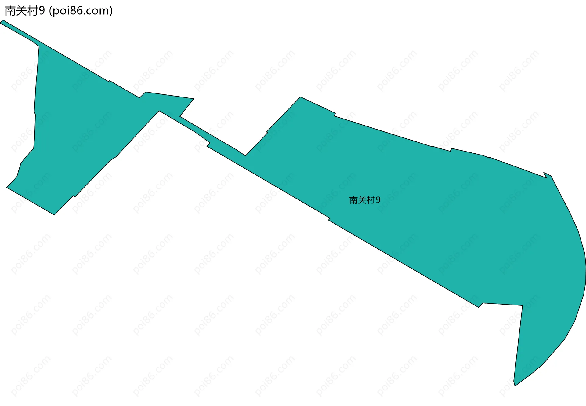 南关村9边界地图