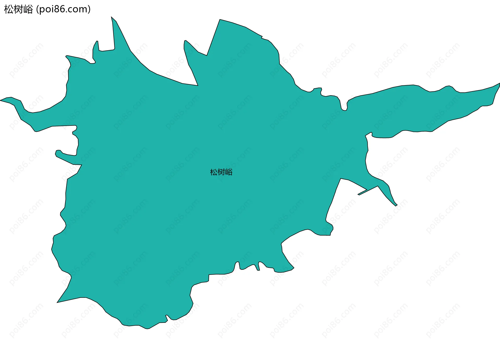 松树峪边界地图