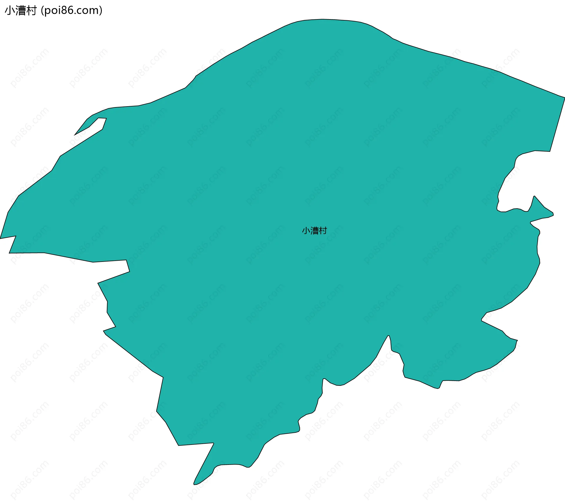 小漕村边界地图