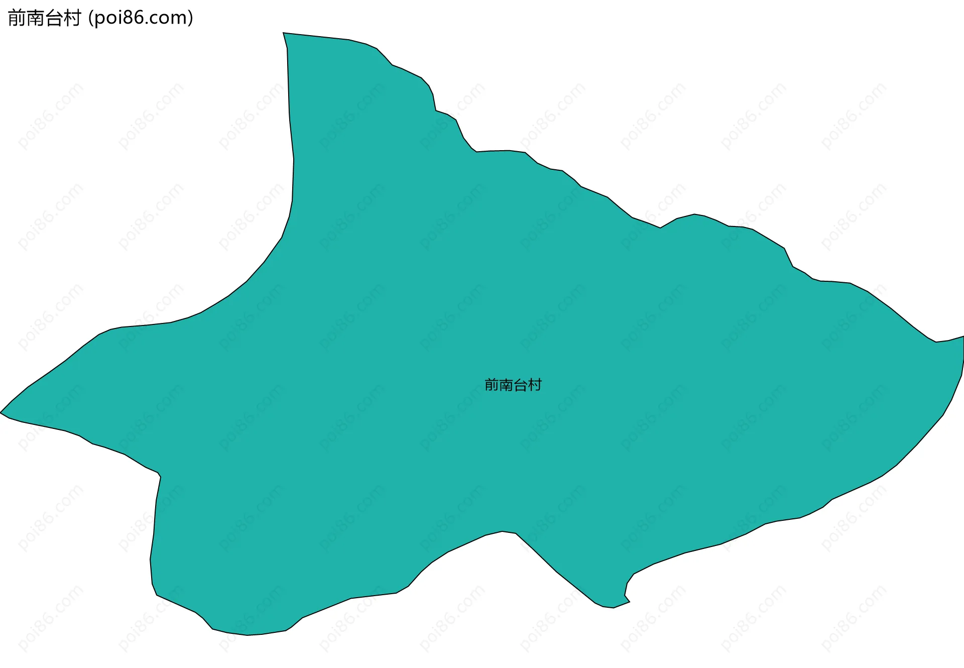 前南台村边界地图