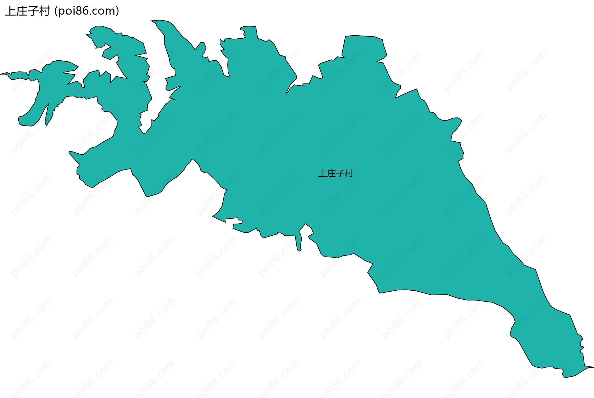 上庄子村边界地图