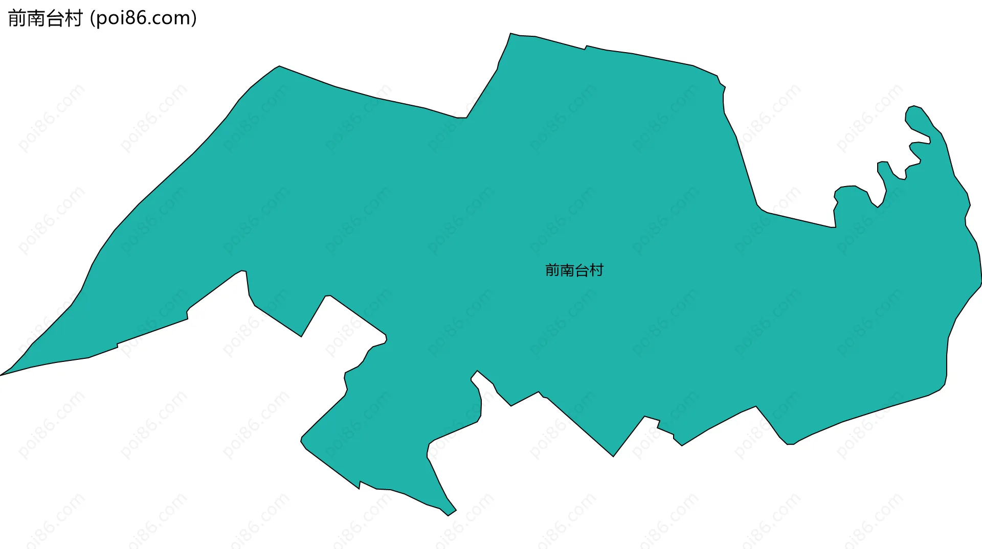 前南台村边界地图