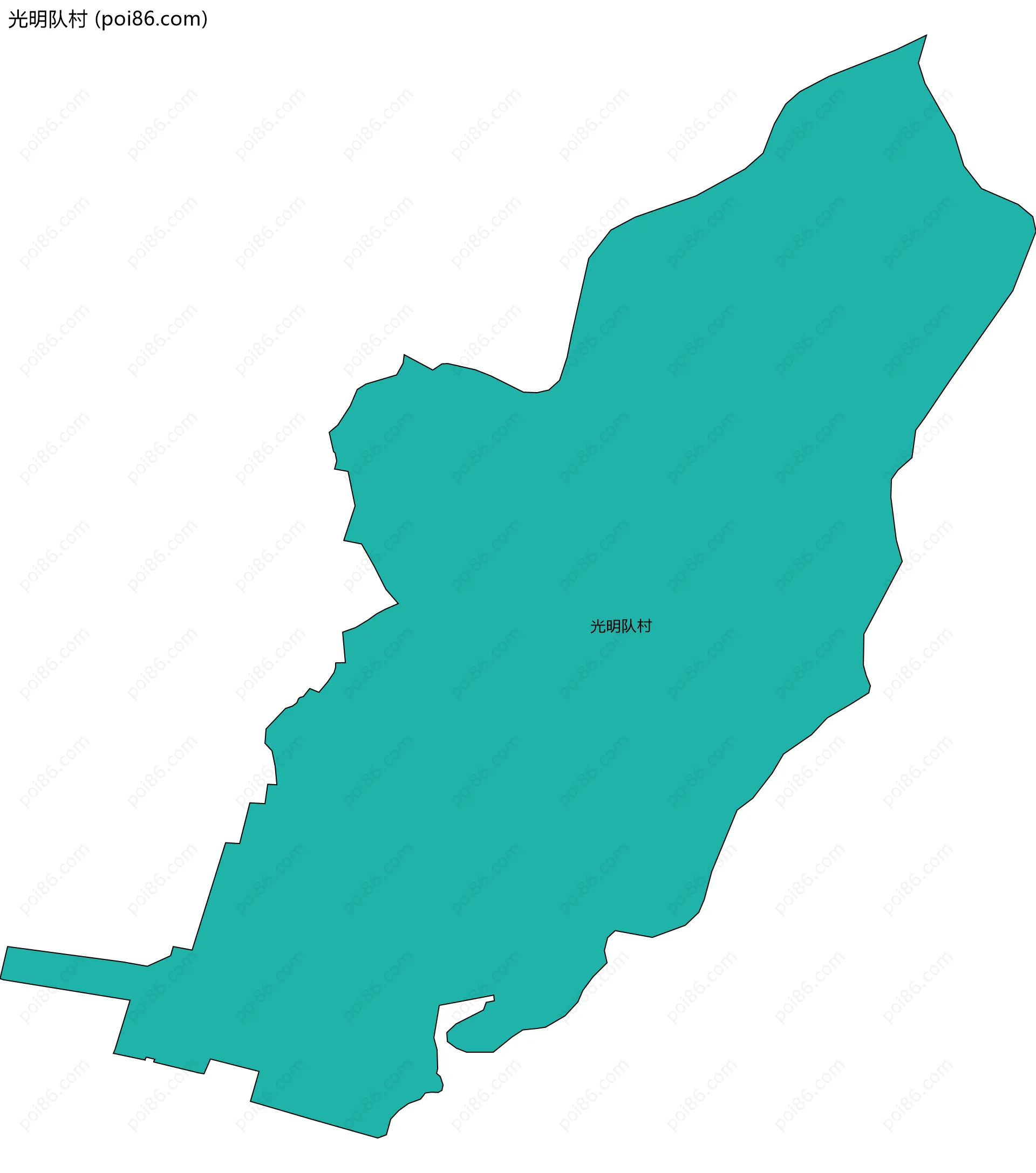 光明队村边界地图