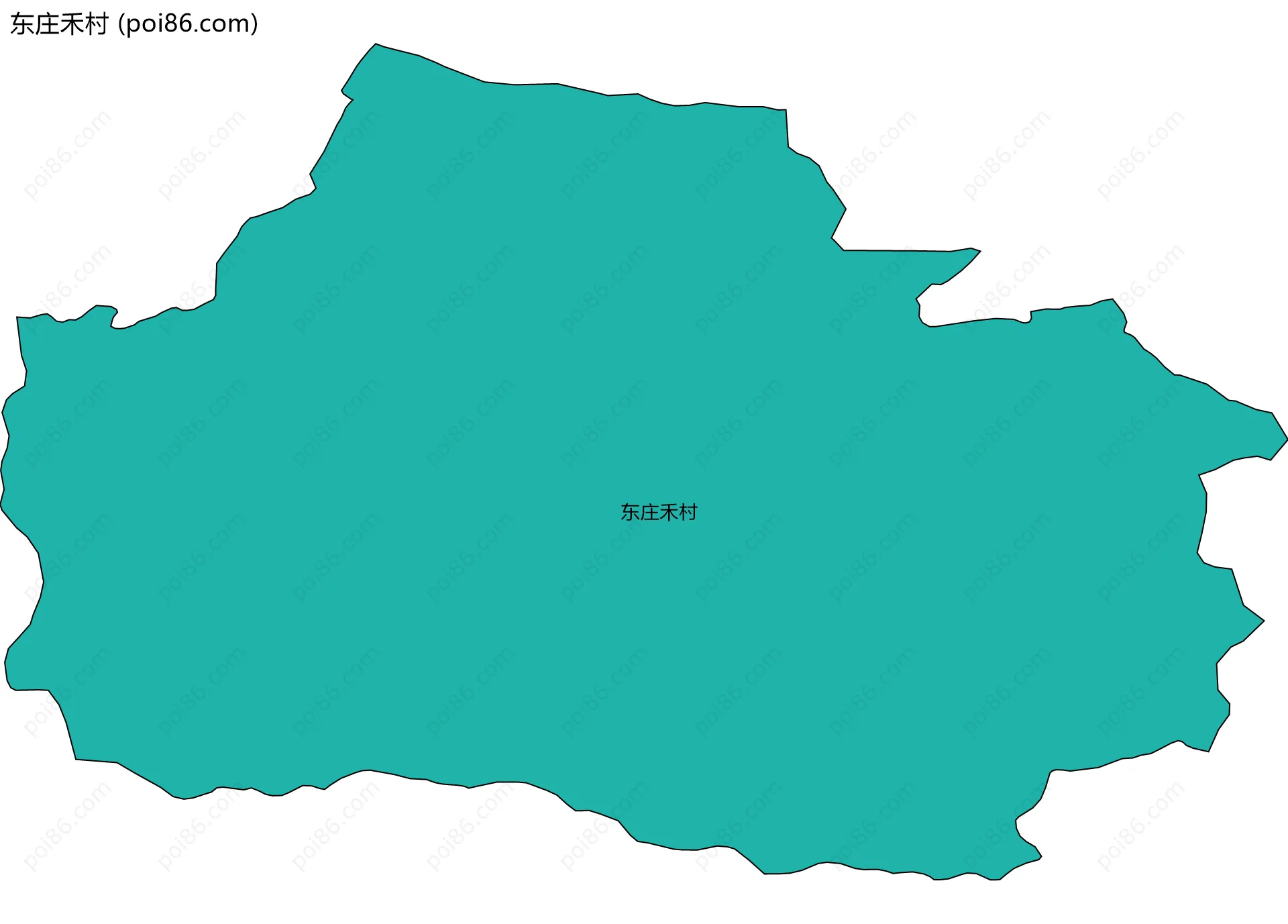 东庄禾村边界地图