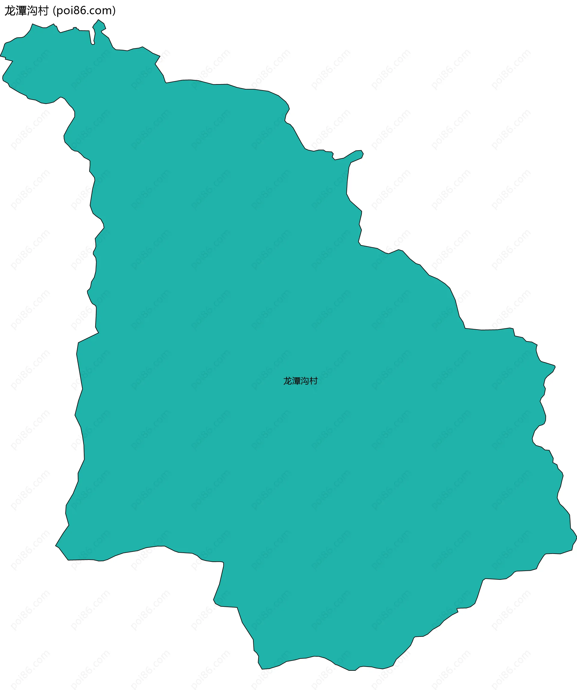 龙潭沟村边界地图