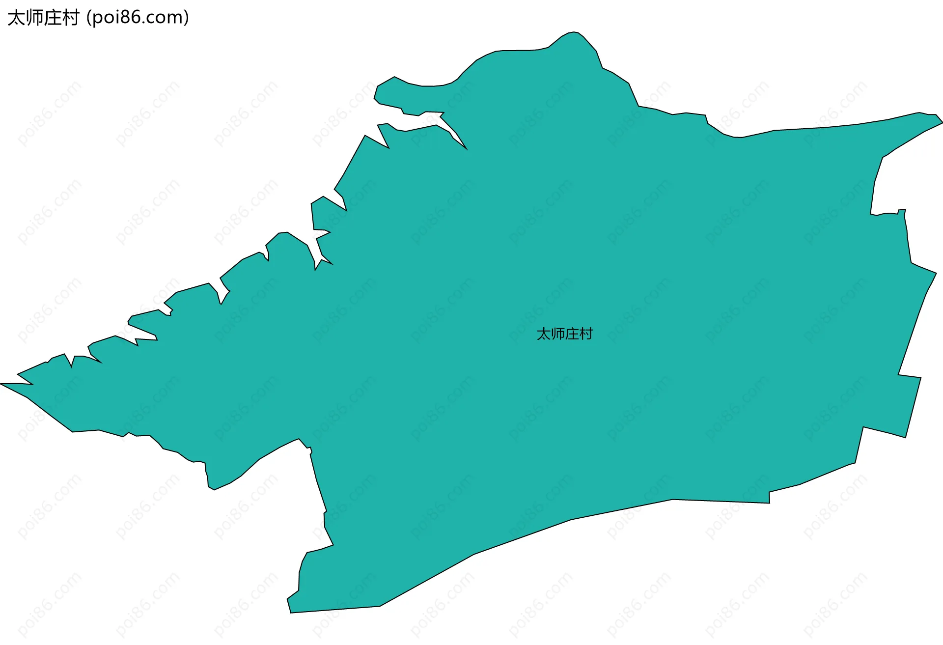 太师庄村边界地图