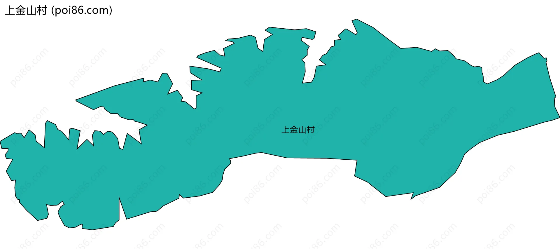 上金山村边界地图