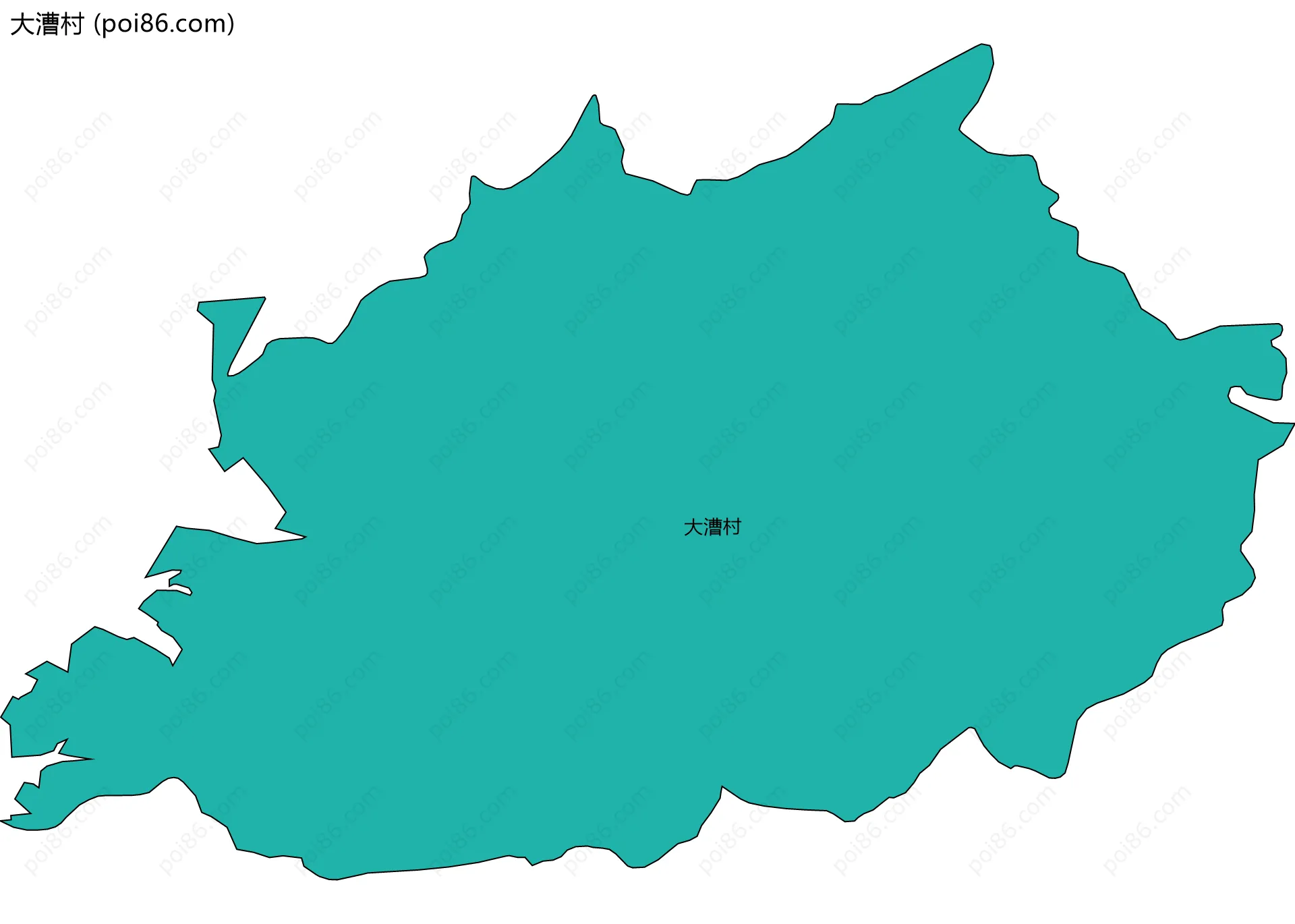 大漕村边界地图