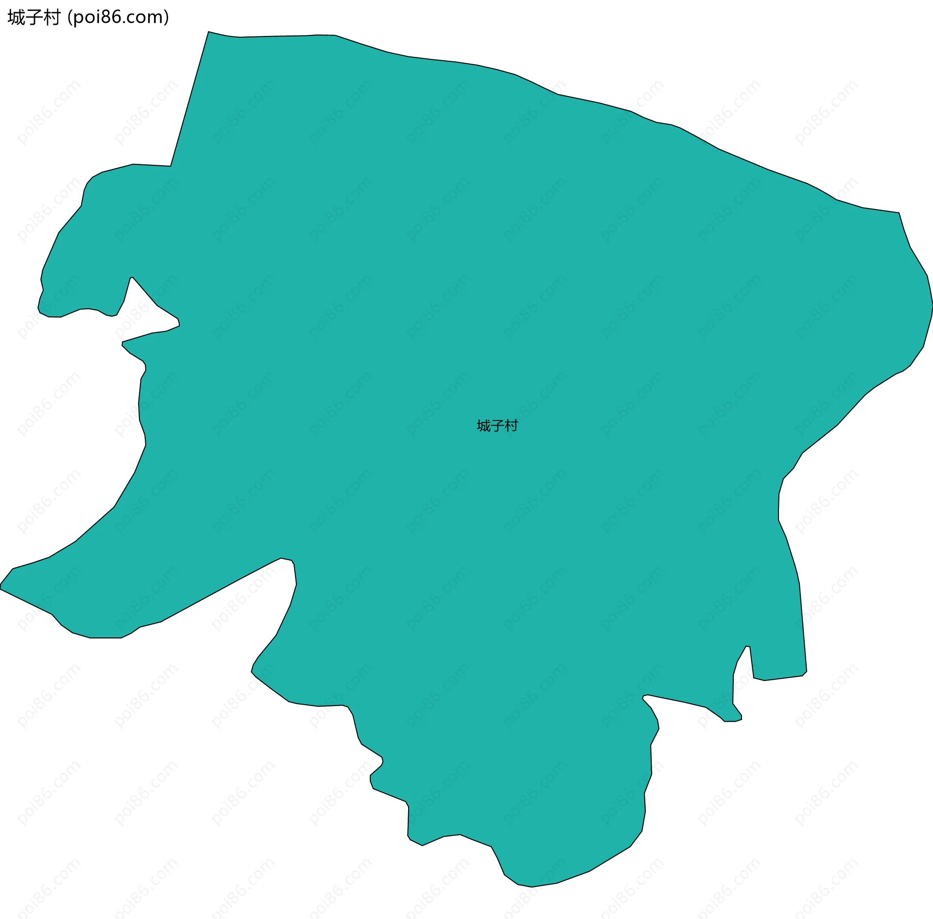 城子村边界地图