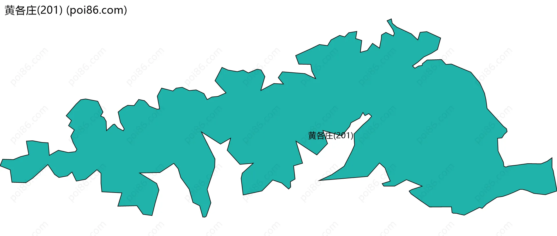 黄各庄(201)边界地图