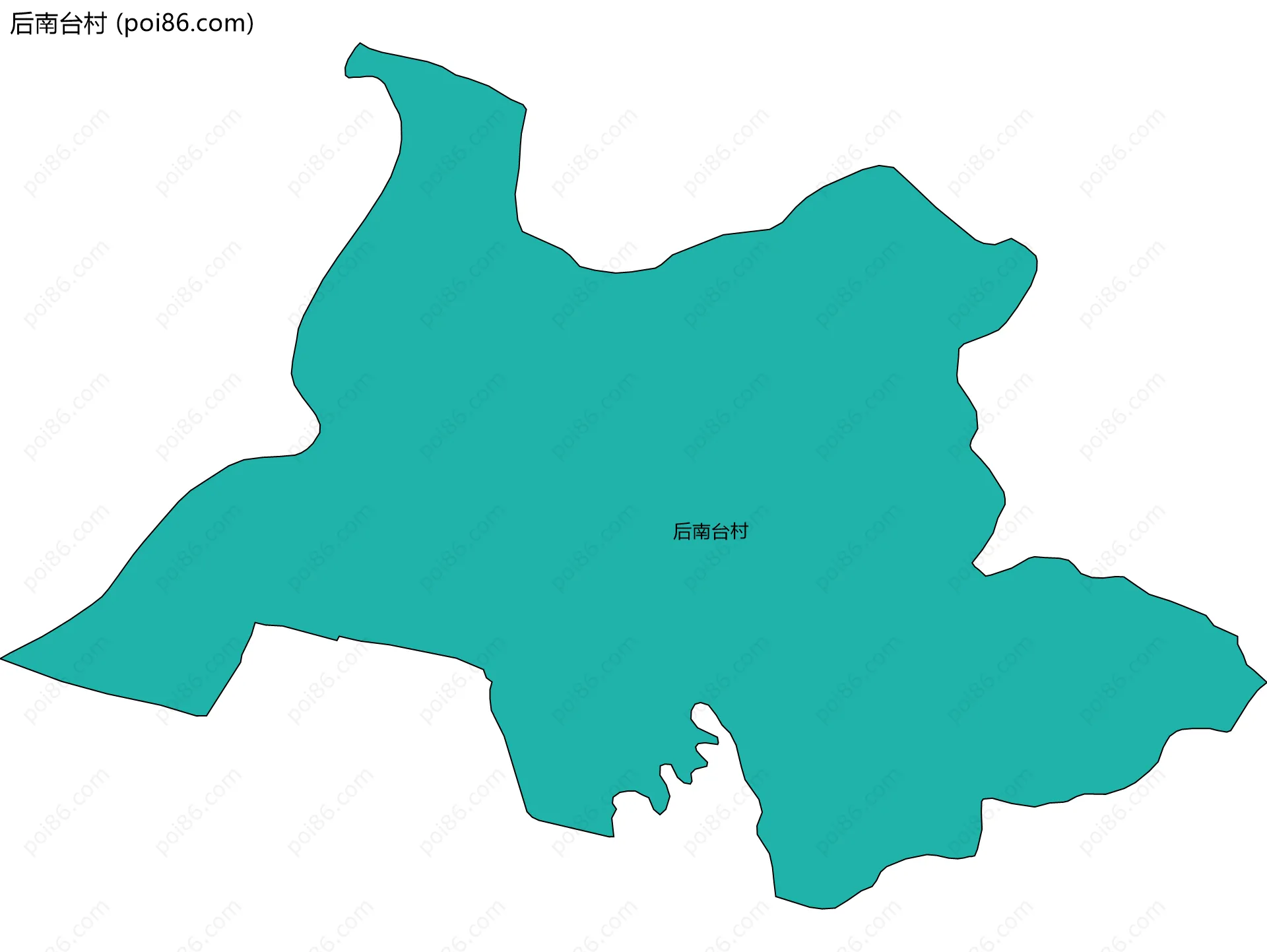 后南台村边界地图