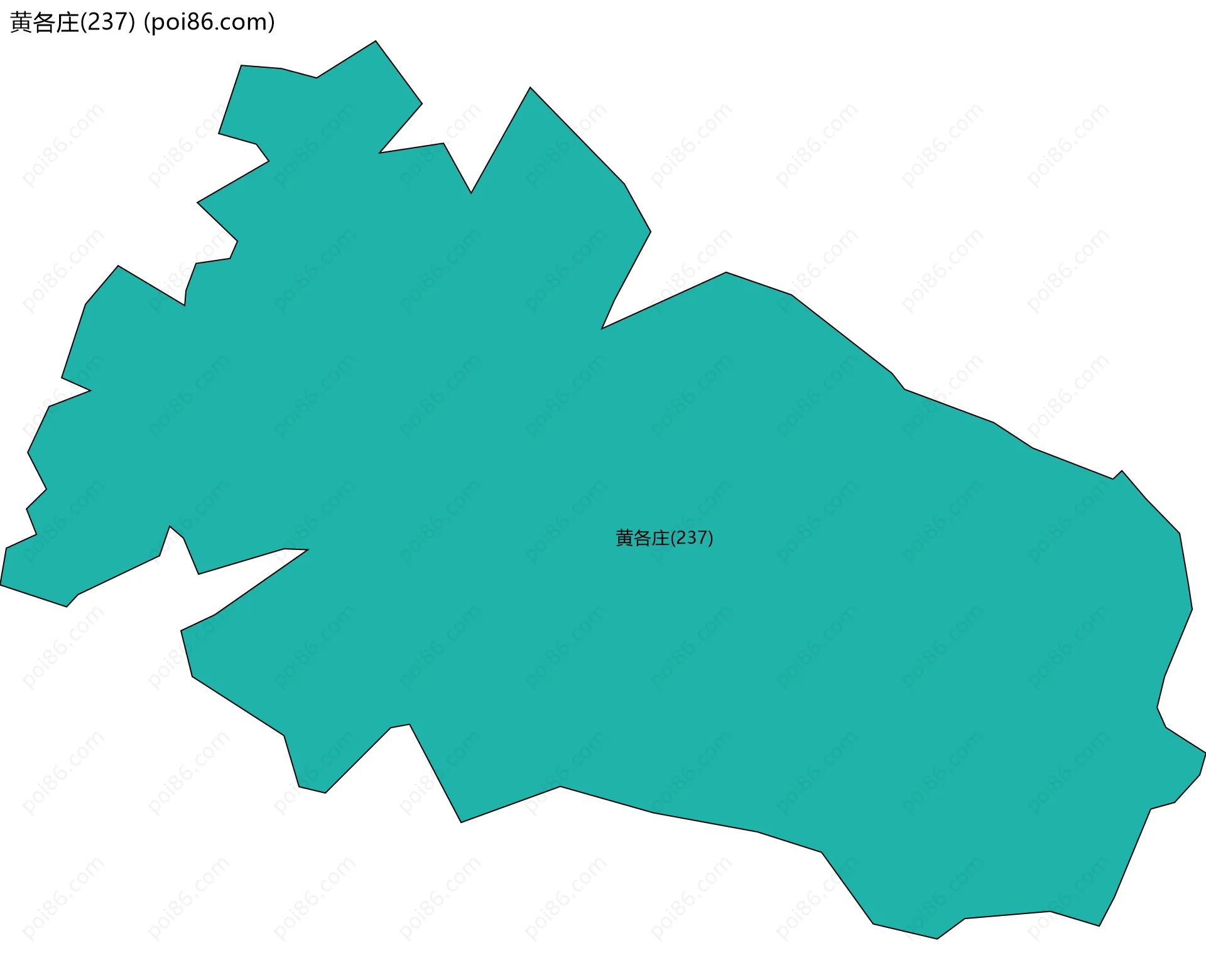 黄各庄(237)边界地图
