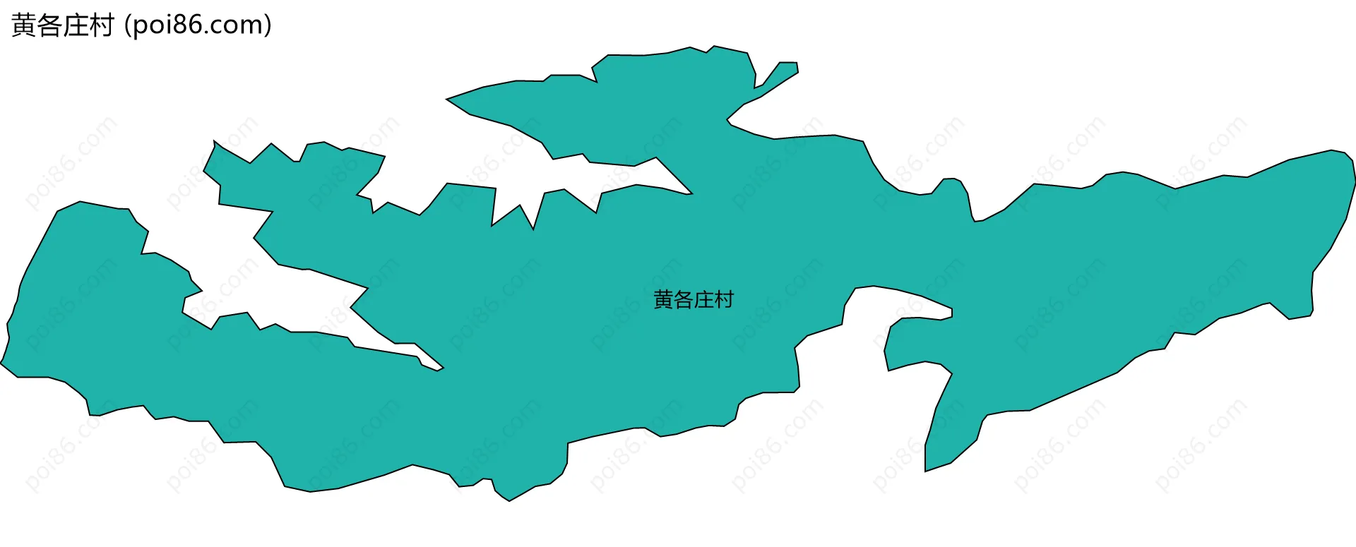 黄各庄村边界地图