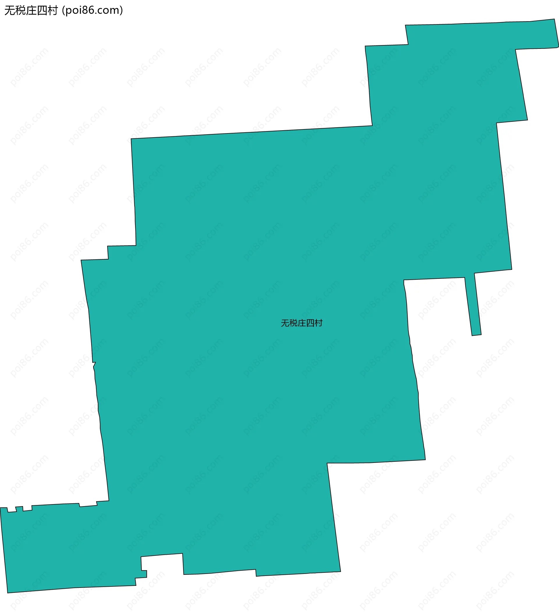无税庄四村边界地图
