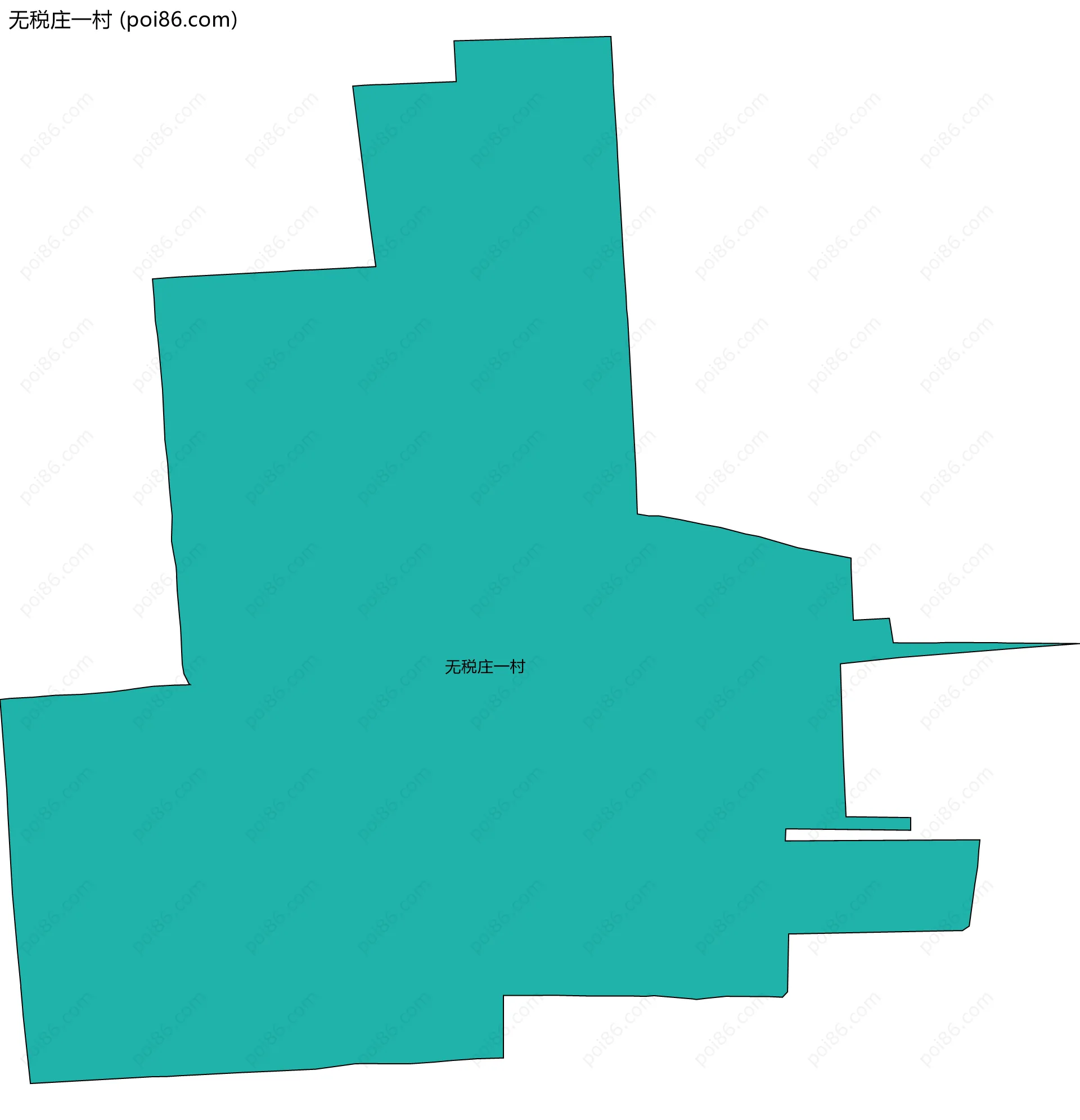 无税庄一村边界地图