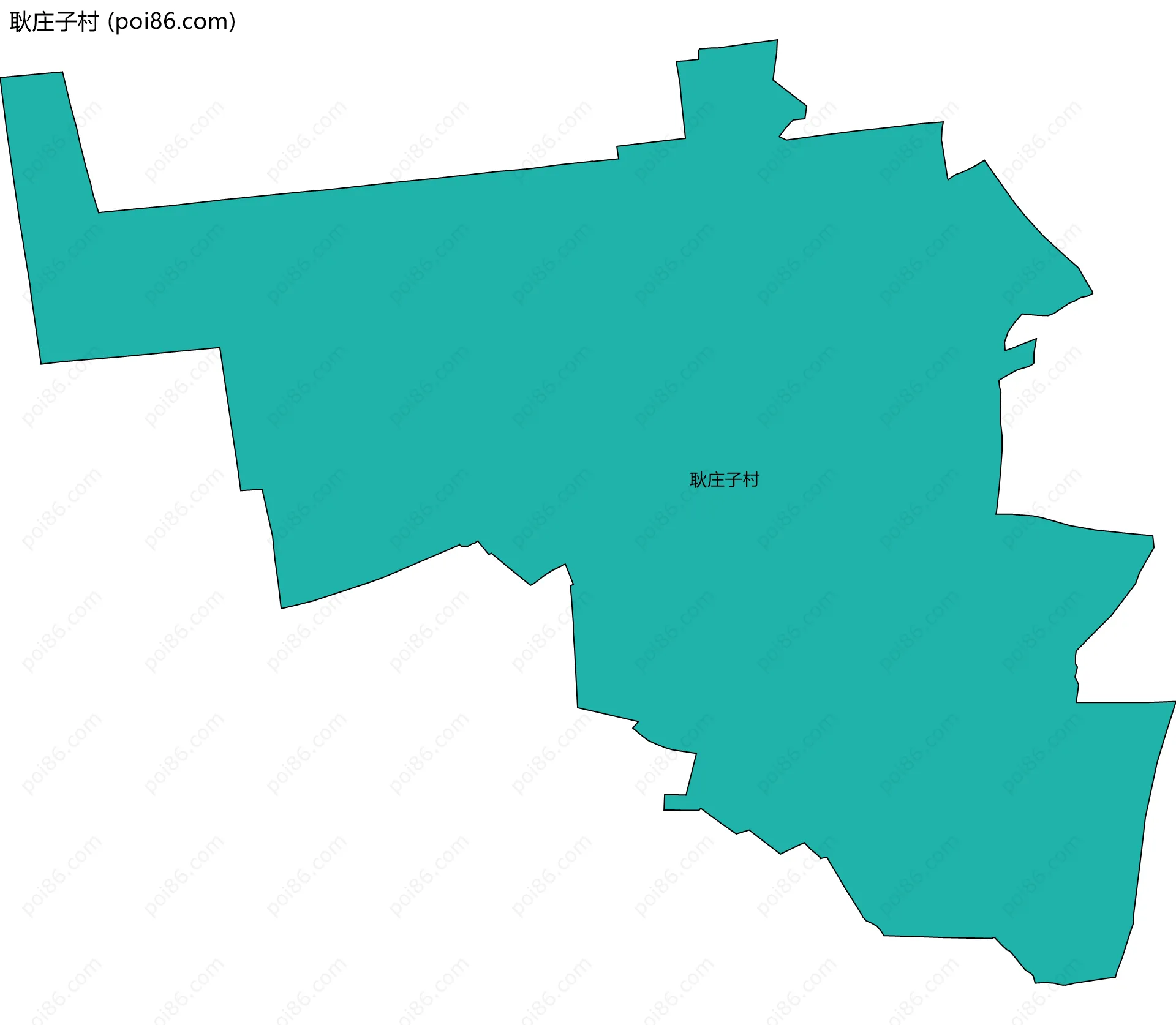 耿庄子村边界地图