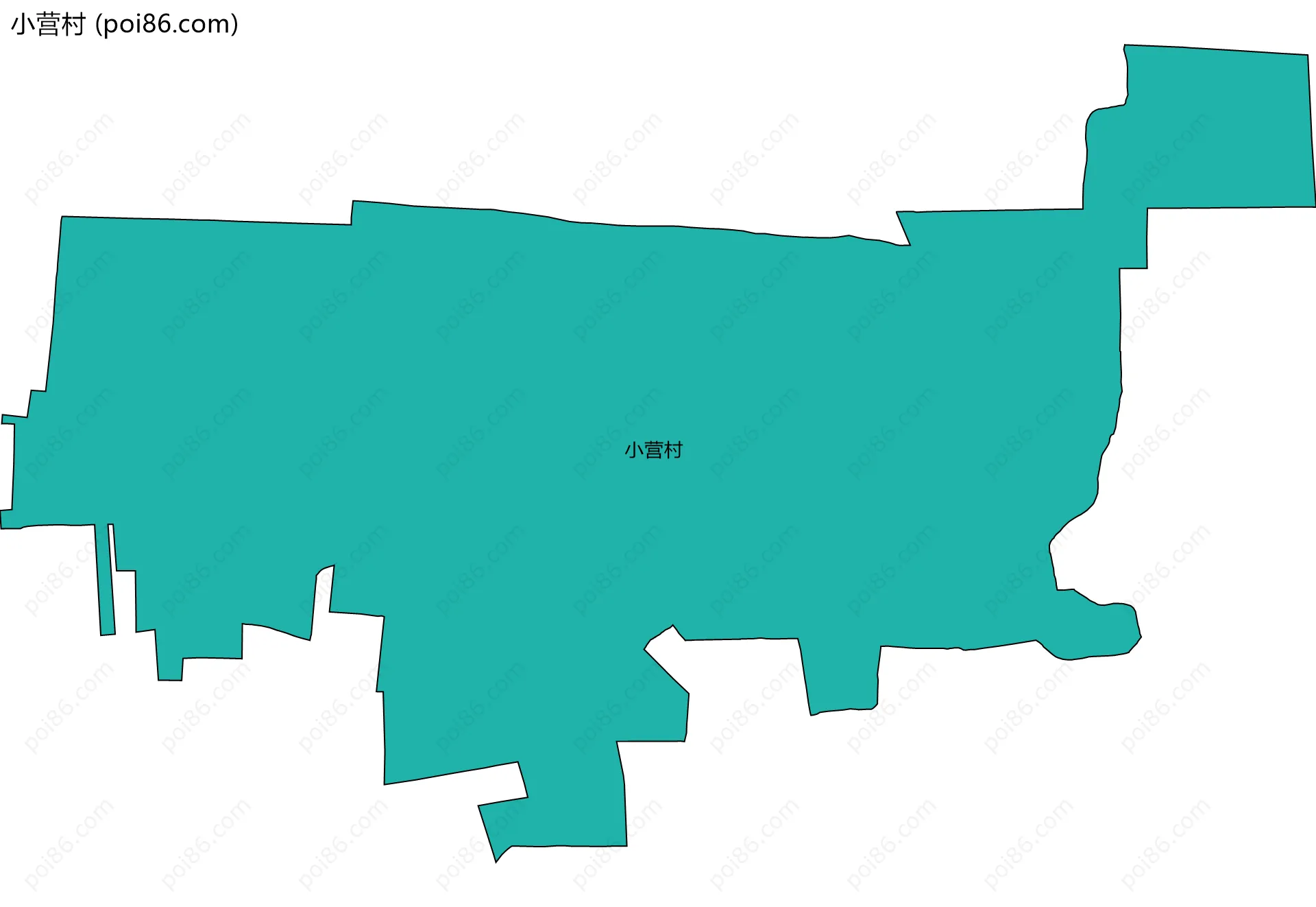 小营村边界地图
