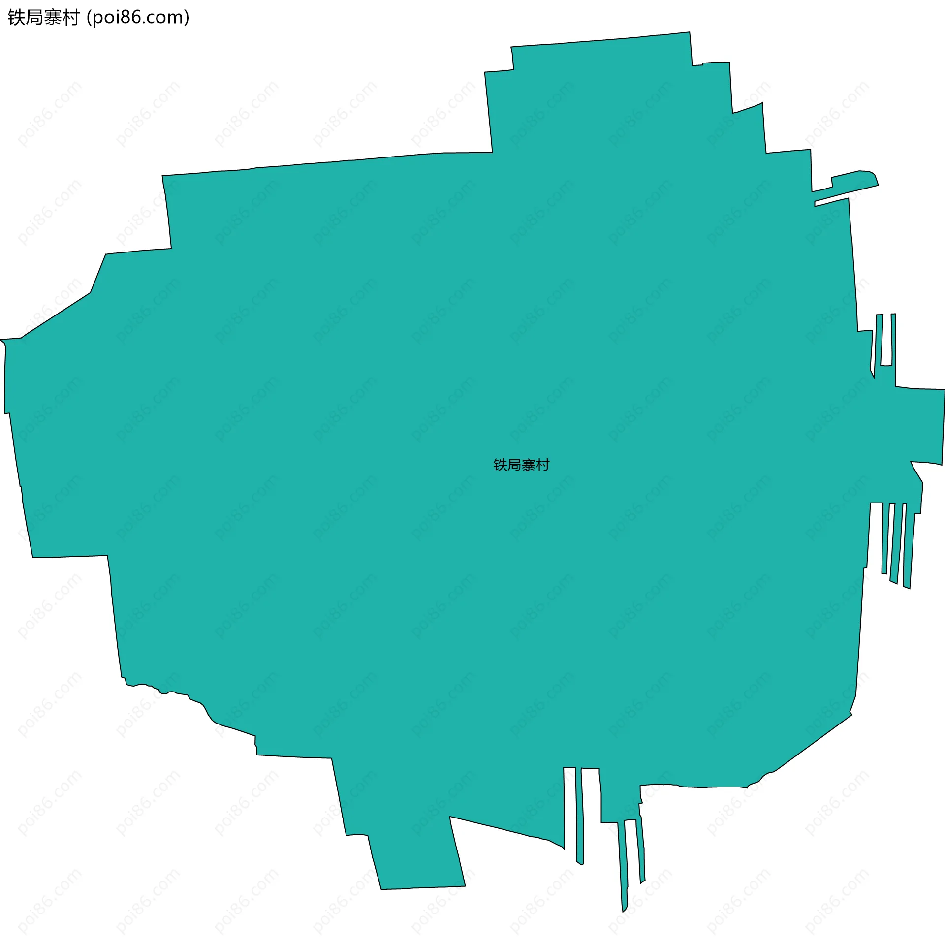 铁局寨村边界地图