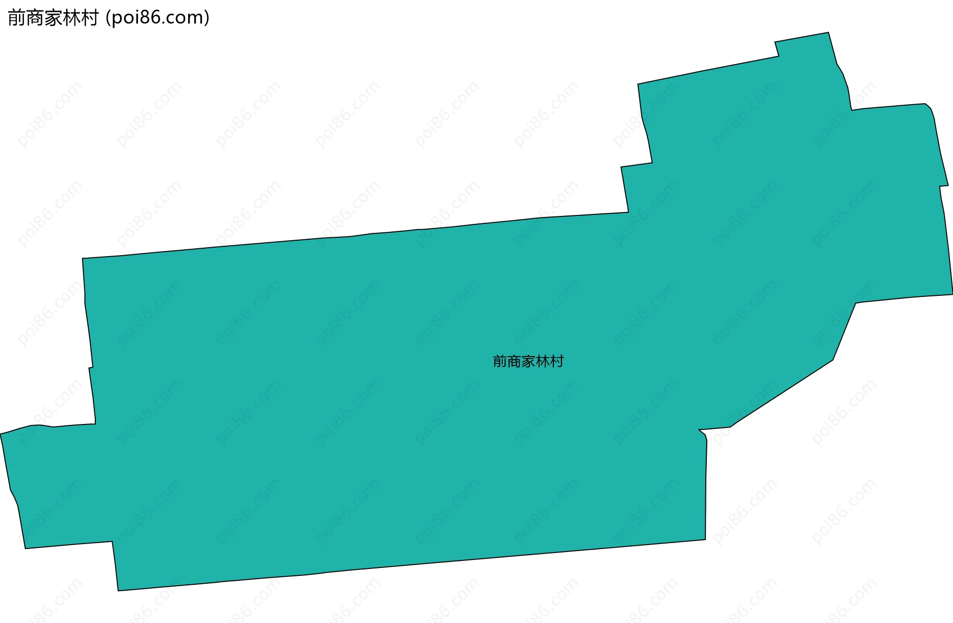 前商家林村边界地图