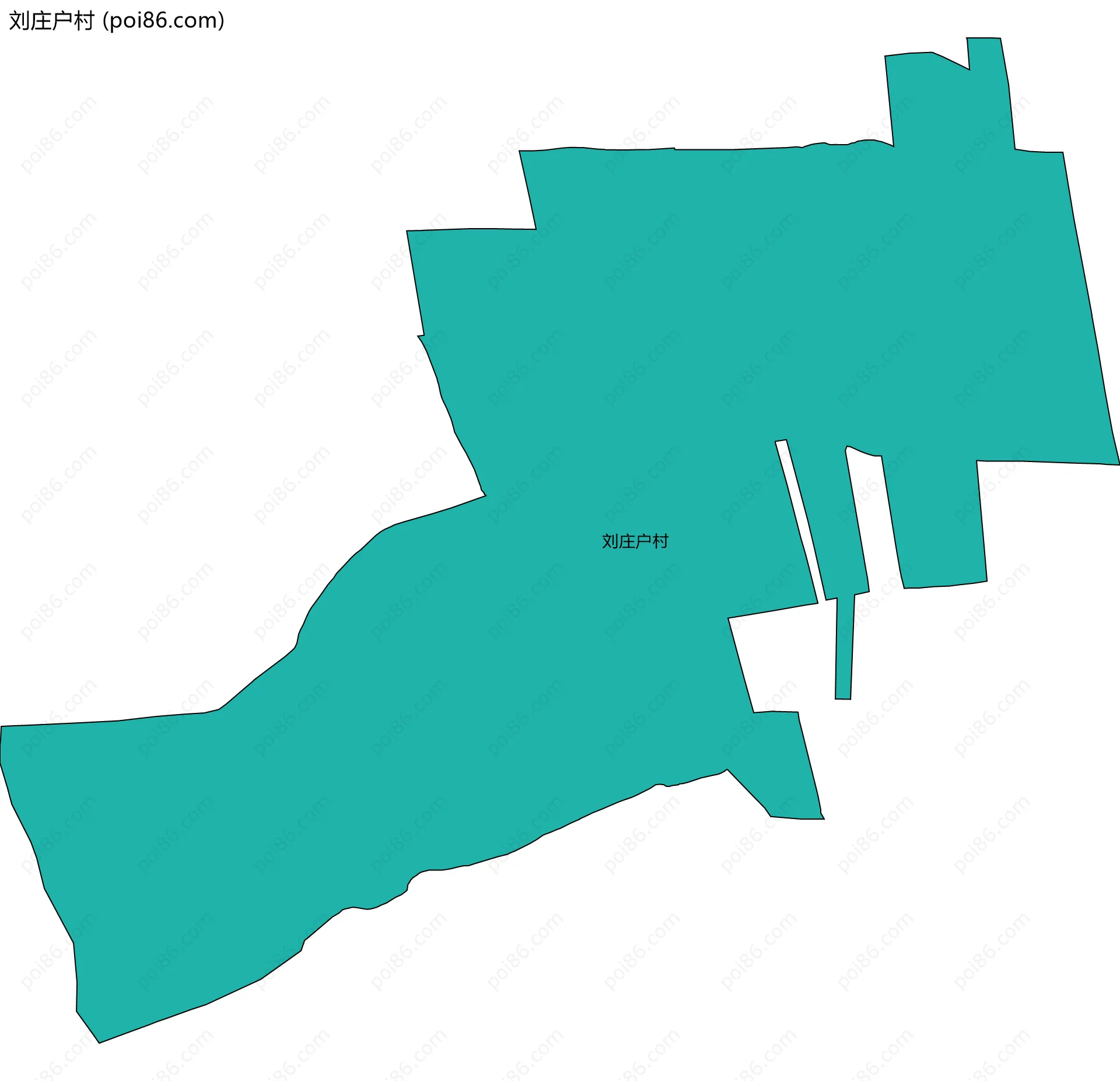 刘庄户村边界地图