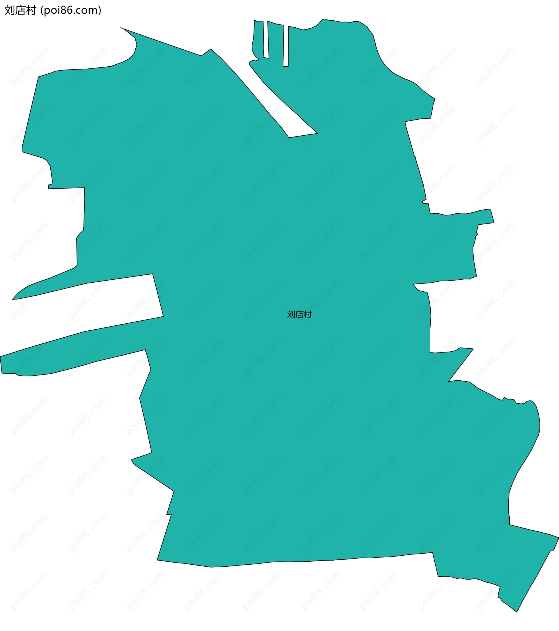 刘店村边界地图