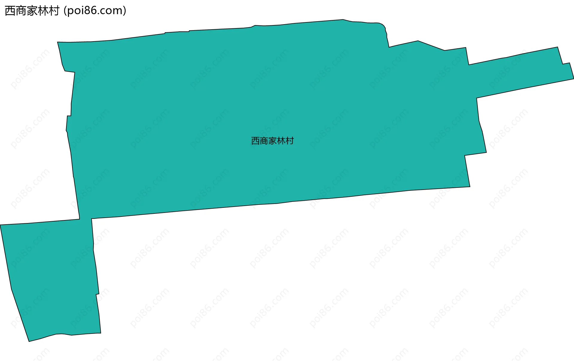 西商家林村边界地图